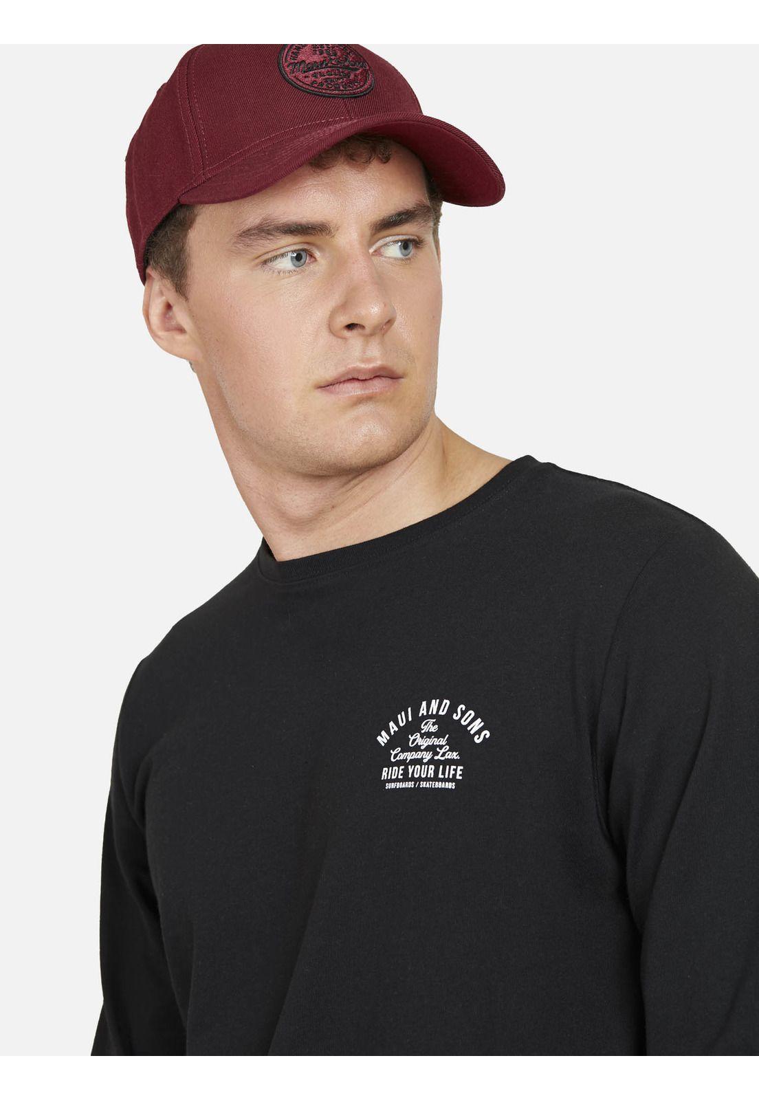 Polera RIDE YOUR LIFE Hombre Negro Maui and Sons-2