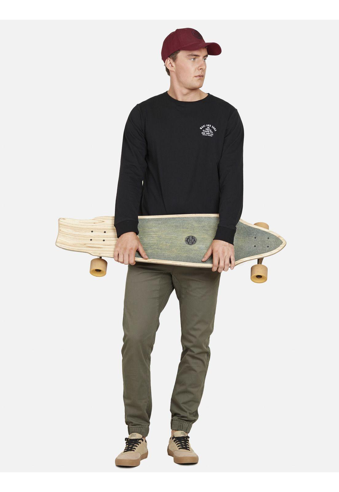 Polera RIDE YOUR LIFE Hombre Negro Maui and Sons-3