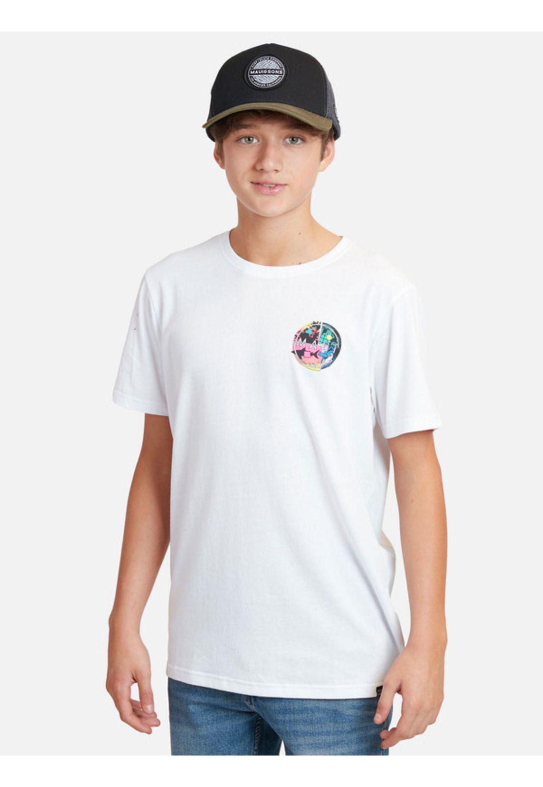 Pack Polera Jockey Infantil Blanco Maui and sons-0