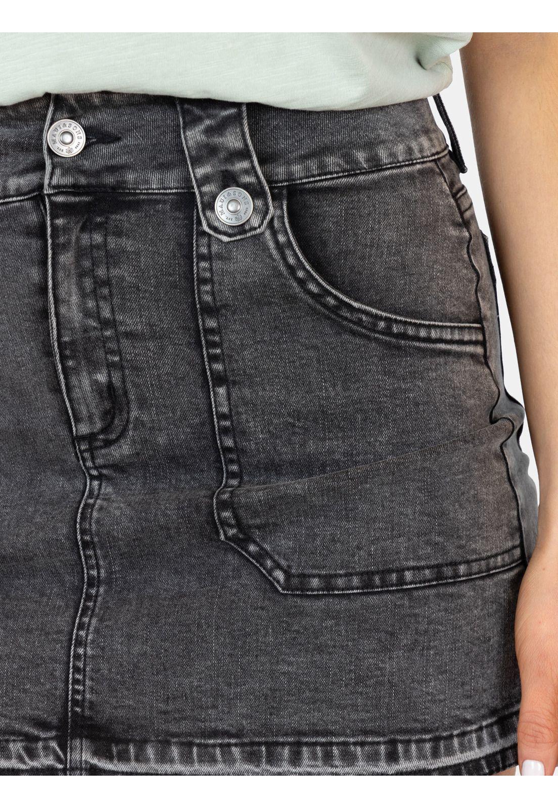 Falda Naiwa Negro Mujer Maui And Sons-2