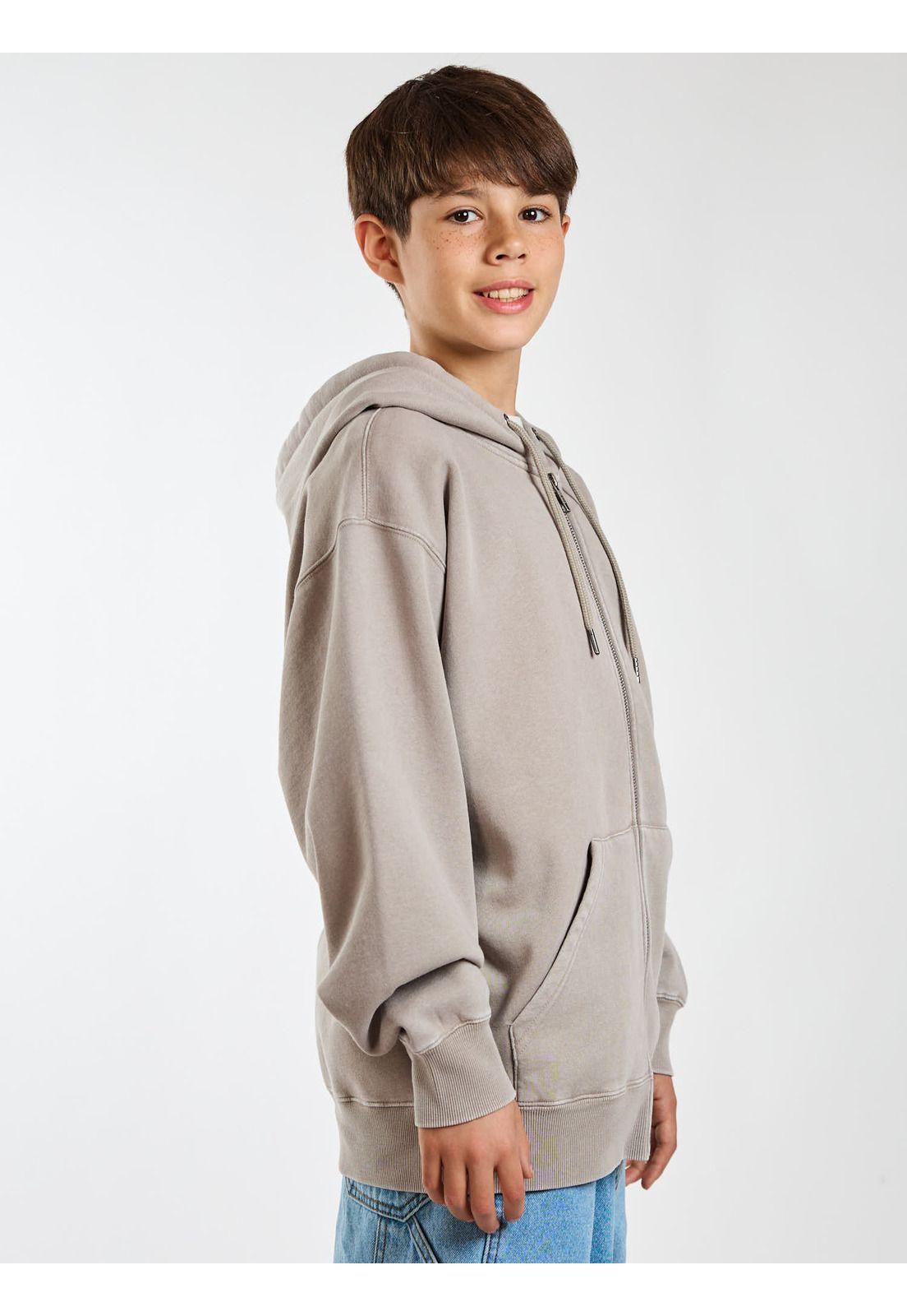 Poleron FZ Wave Beige Infantil Maui and Sons-2