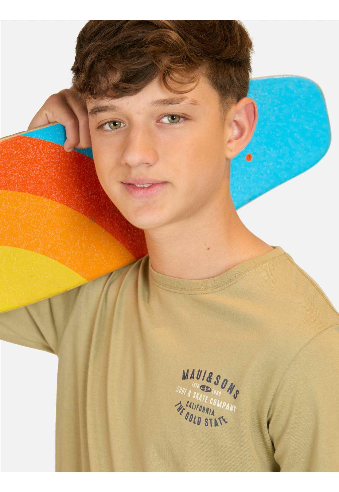 Polera ML Shoreline Drift Café Infantil Maui And Sons-2