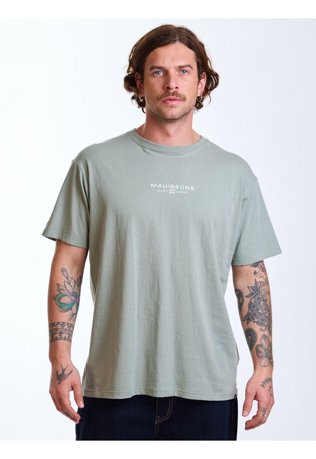 Polera MC Nomand Verde Hombre Maui and Sons-0