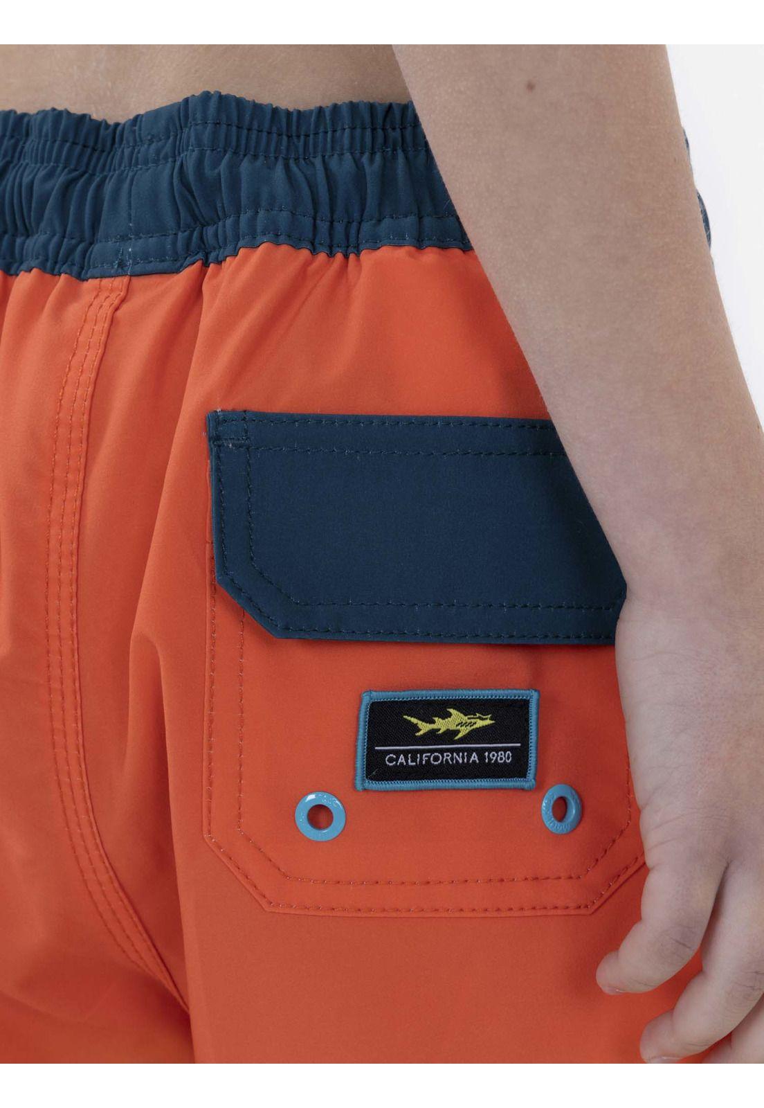 Traje de Baño Stretch Niño Naranja Maui and Sons-2