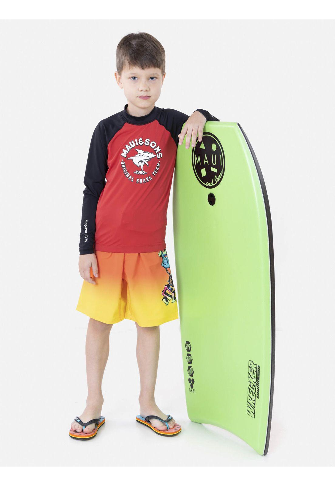 Traje de Baño Stretch Niño Naranja Maui and Sons-3