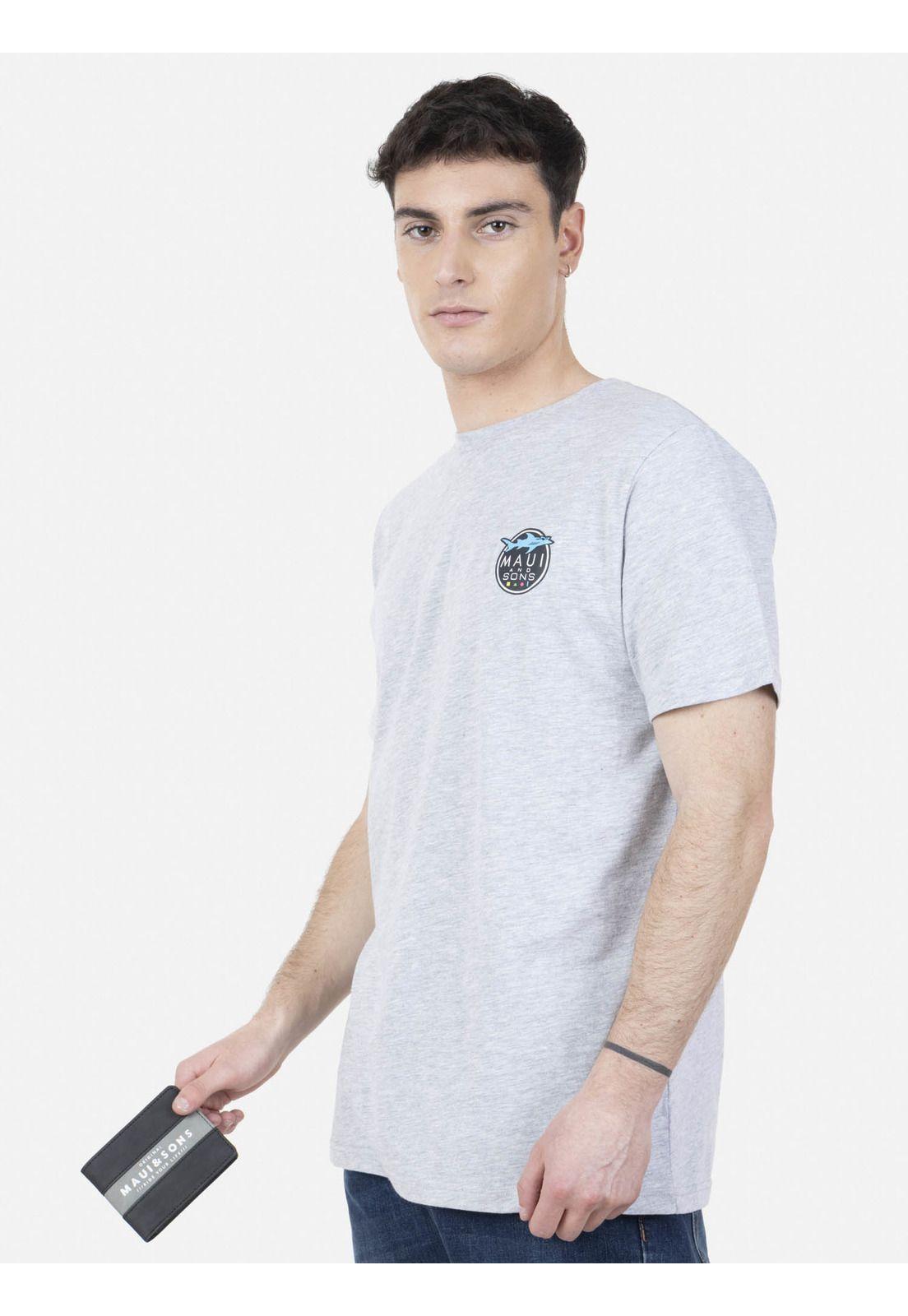 Pack Polera Billetera 5AV1553 Hombre Gris Maui and Sons-0