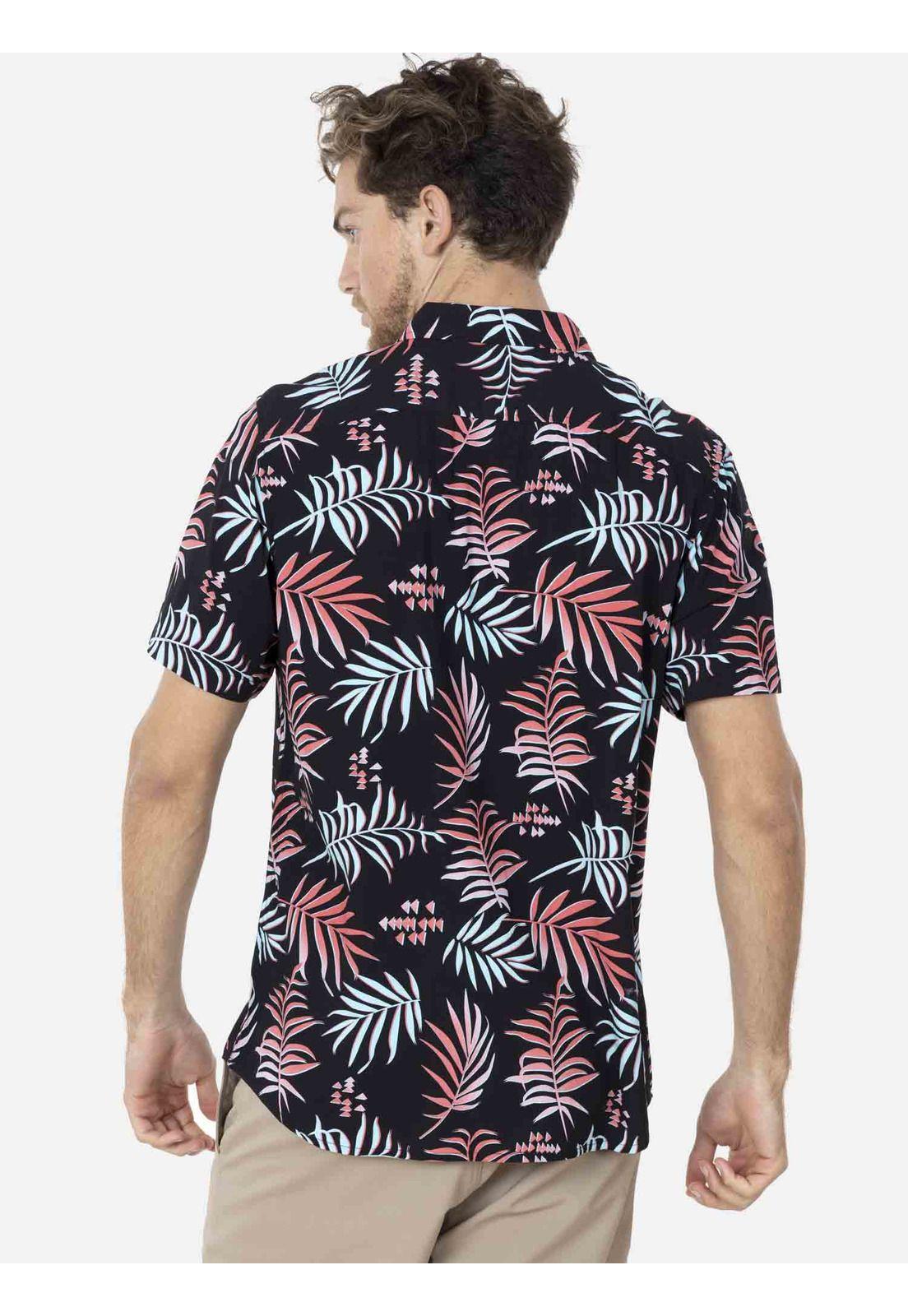 Camisa PALM Hombre Rojo Maui and Sons-1