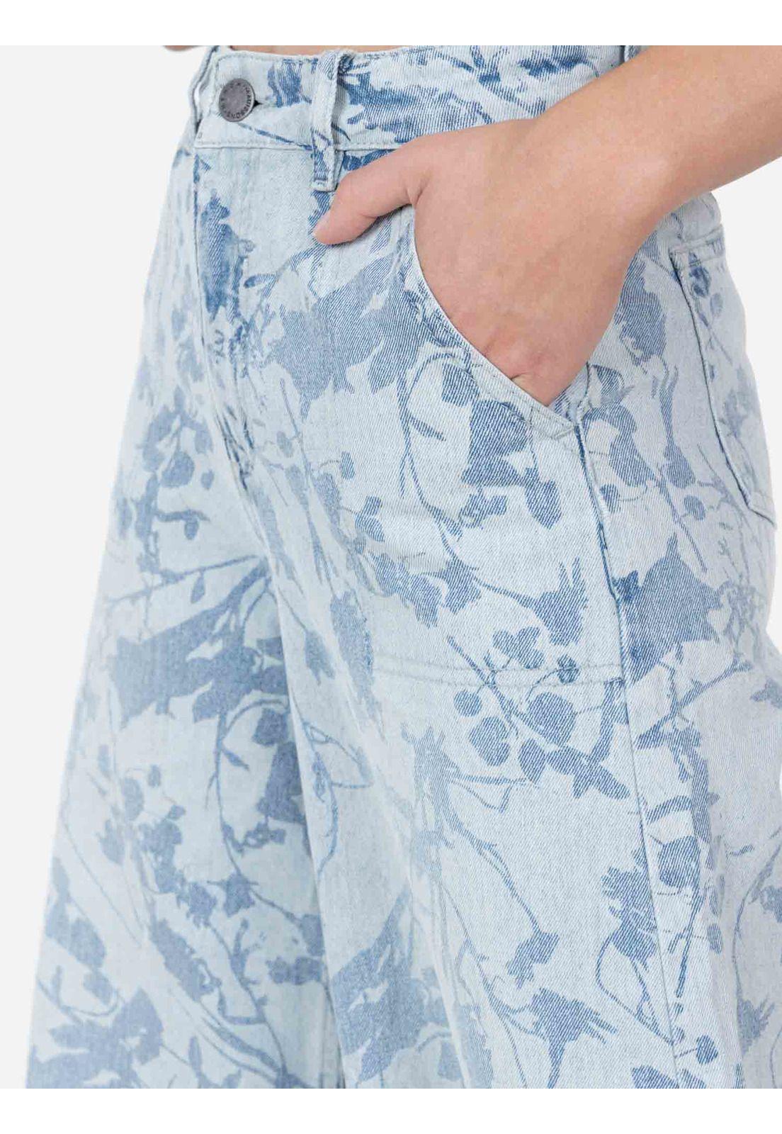 Pantalon Palazzo Flowers Mujer Multicolor Maui And Sons-2