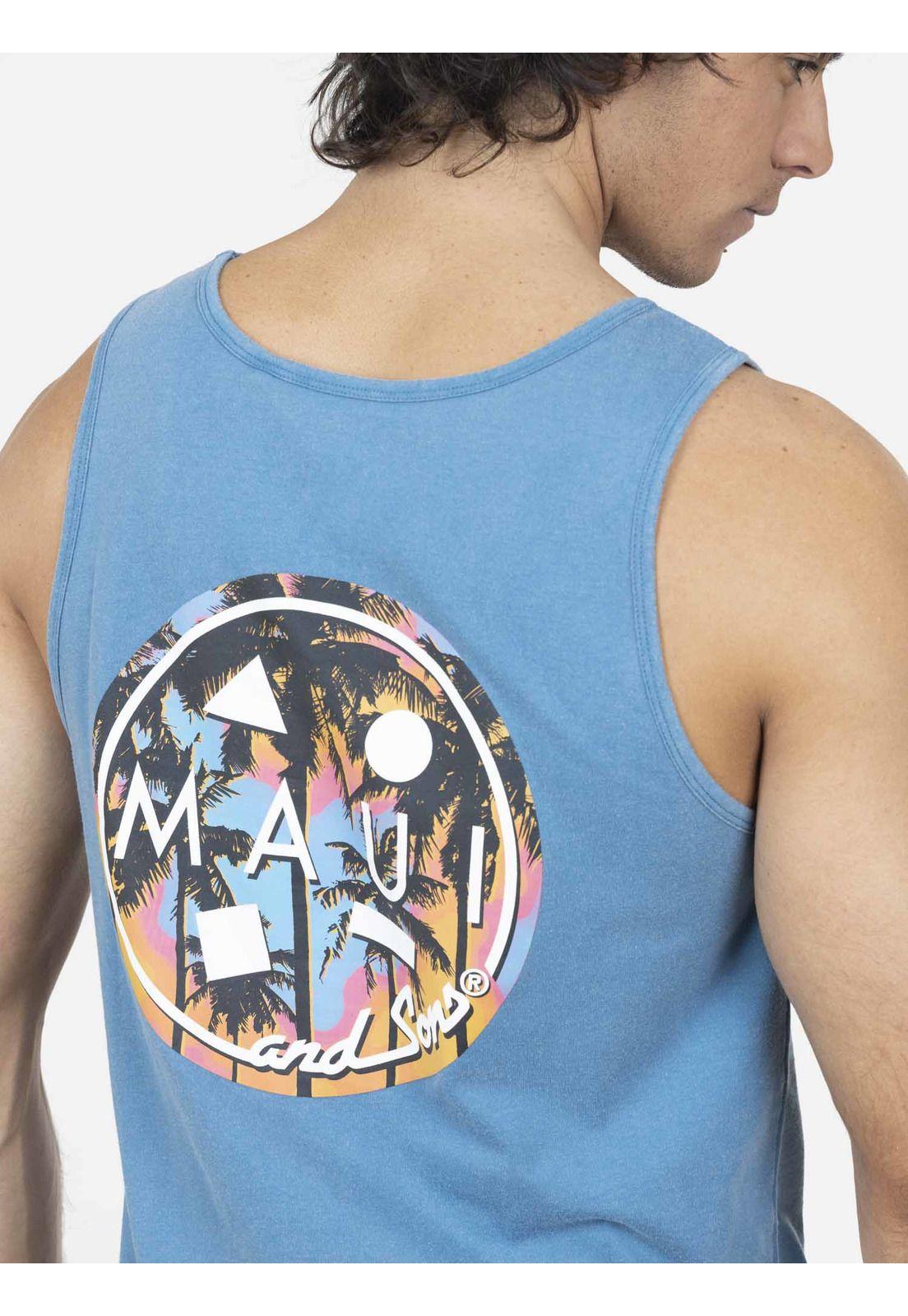 Polera  Hombre Azul 5P581-MV22 Maui And Sons-2