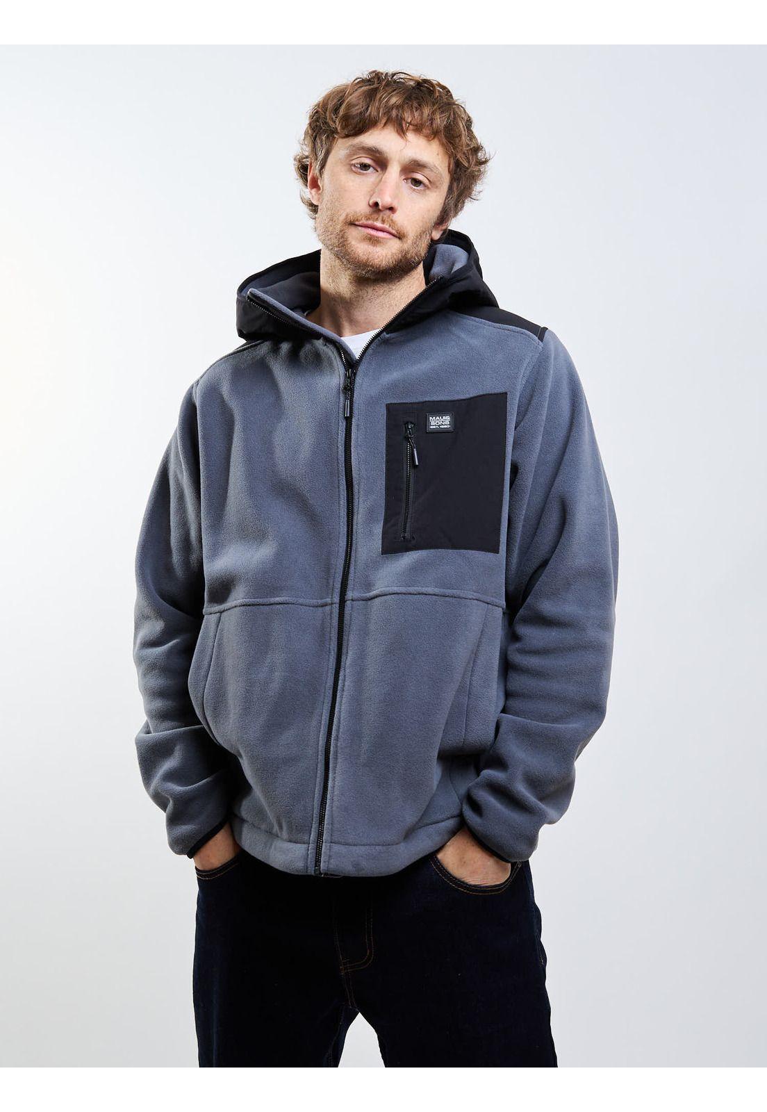 Poleron Polar Flareo Gris Hombre Maui And Sons-2