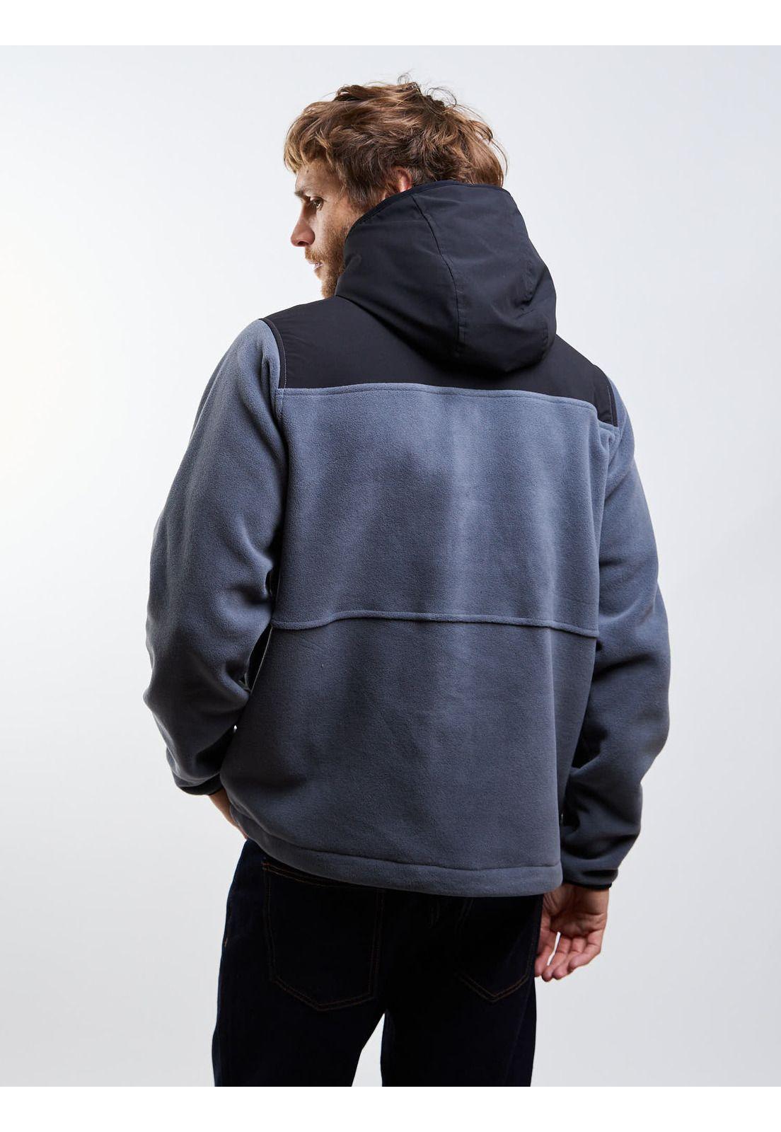 Poleron Polar Flareo Gris Hombre Maui And Sons-3