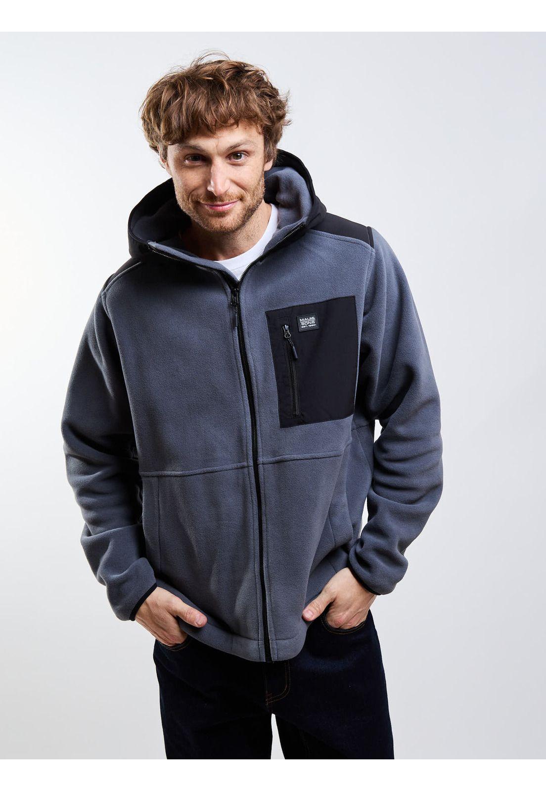 Poleron Polar Flareo Gris Hombre Maui And Sons-7