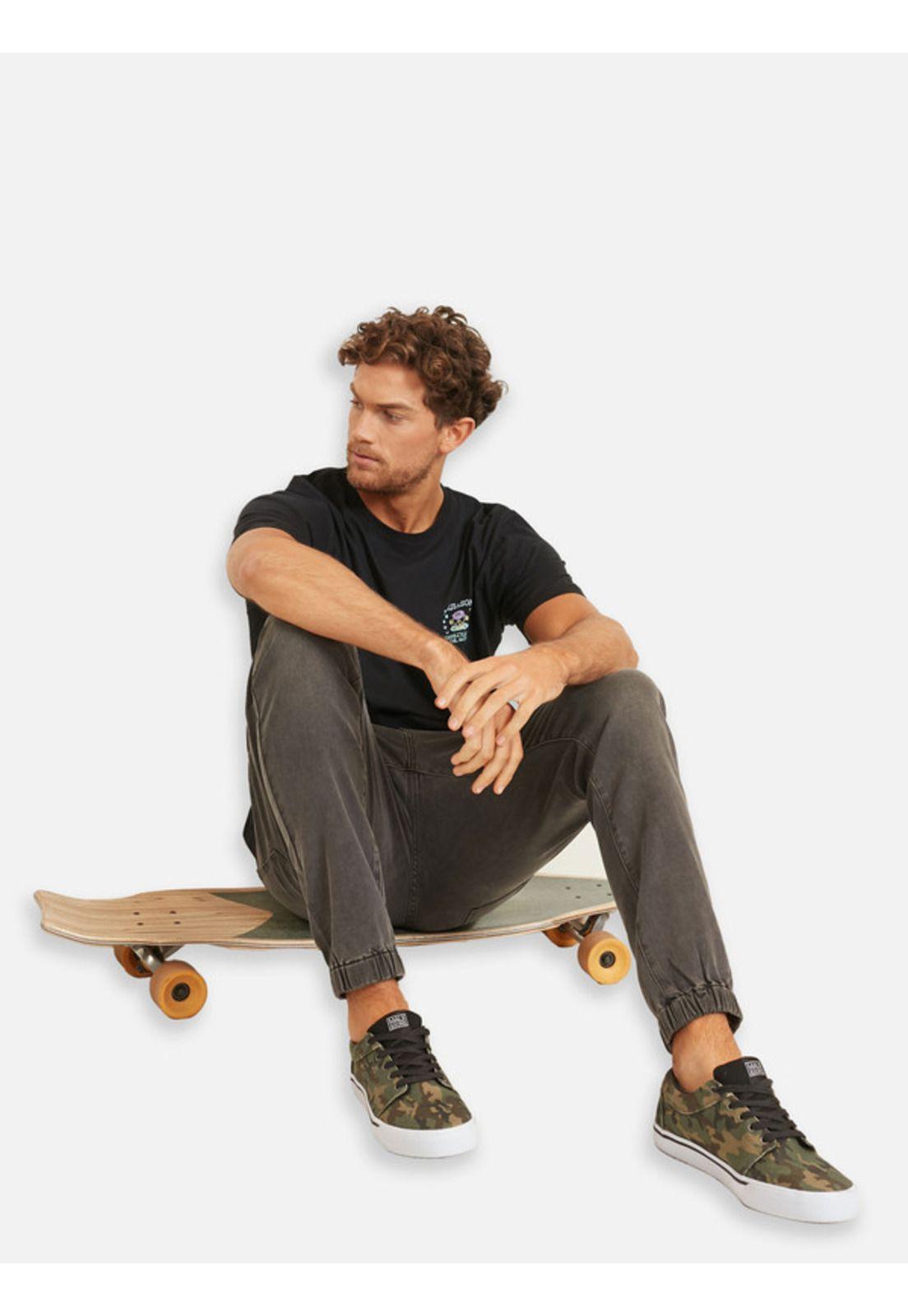 Polera Connected With The Nature Tees Organic Hombre Negro Maui And Sons-3