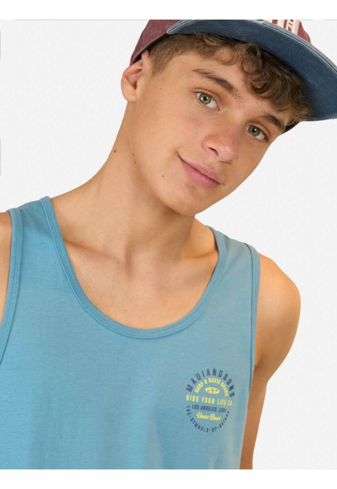 Polera S/M Symbols Nature Celeste Infantil Maui And Sons-3