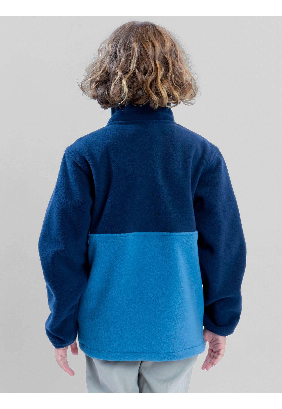 Poleron Polar Earthtone Azul Infantil Maui And Sons-2