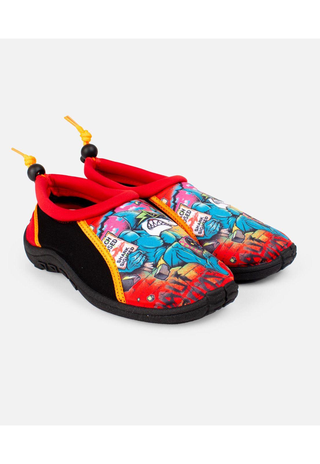 ZAPATOS DE AGUA PUA KD SHARK ROJO NIÑO MAUI AND SONS-0