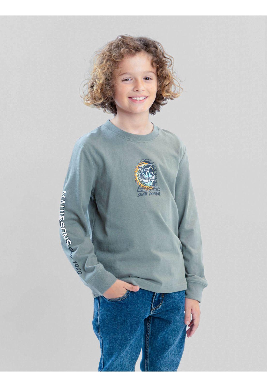 Polera ML Eternal Flame Verde Infantil Maui And Sons-0
