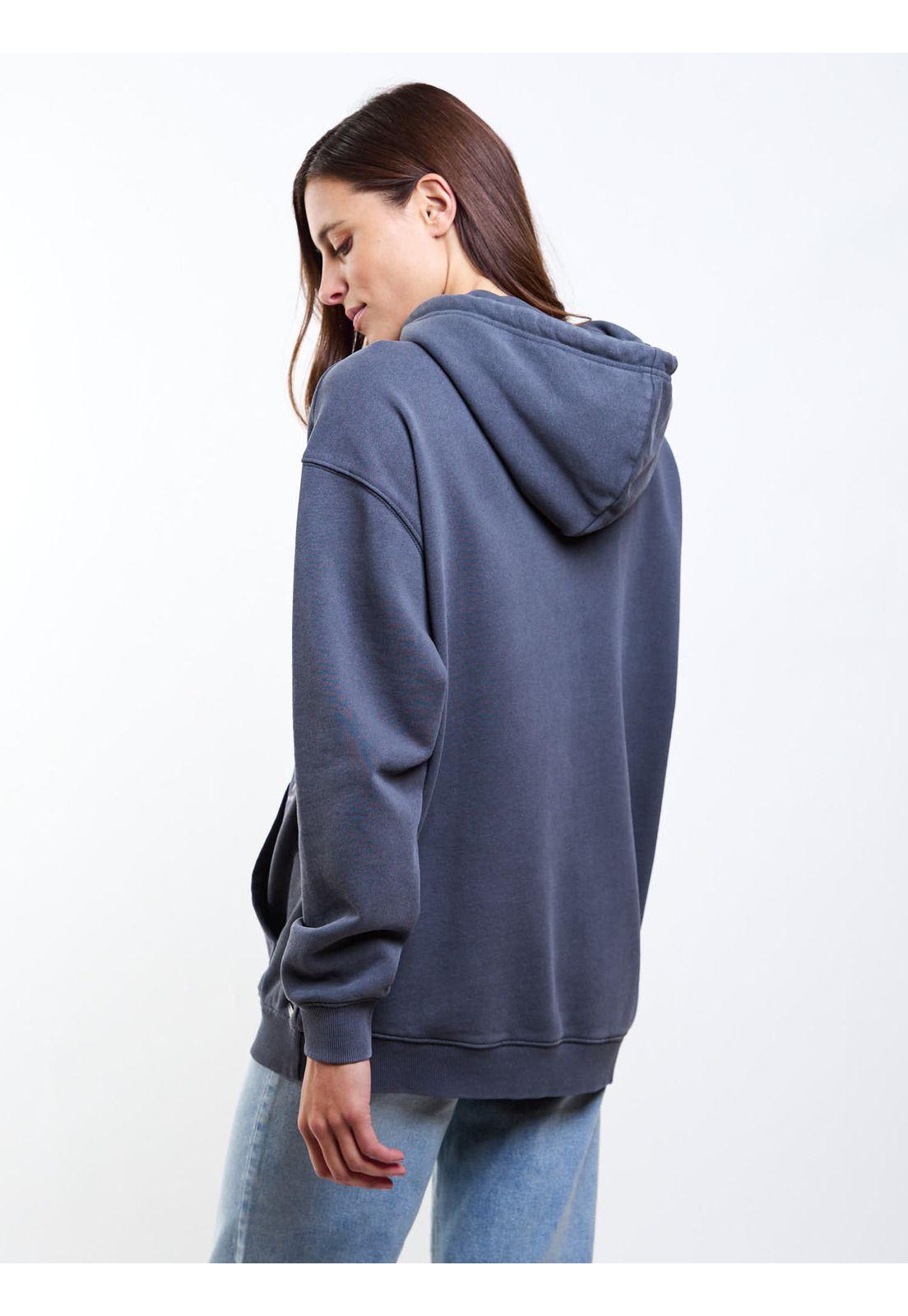 Poleron Canguro Java Gris Mujer Maui And Sons-4