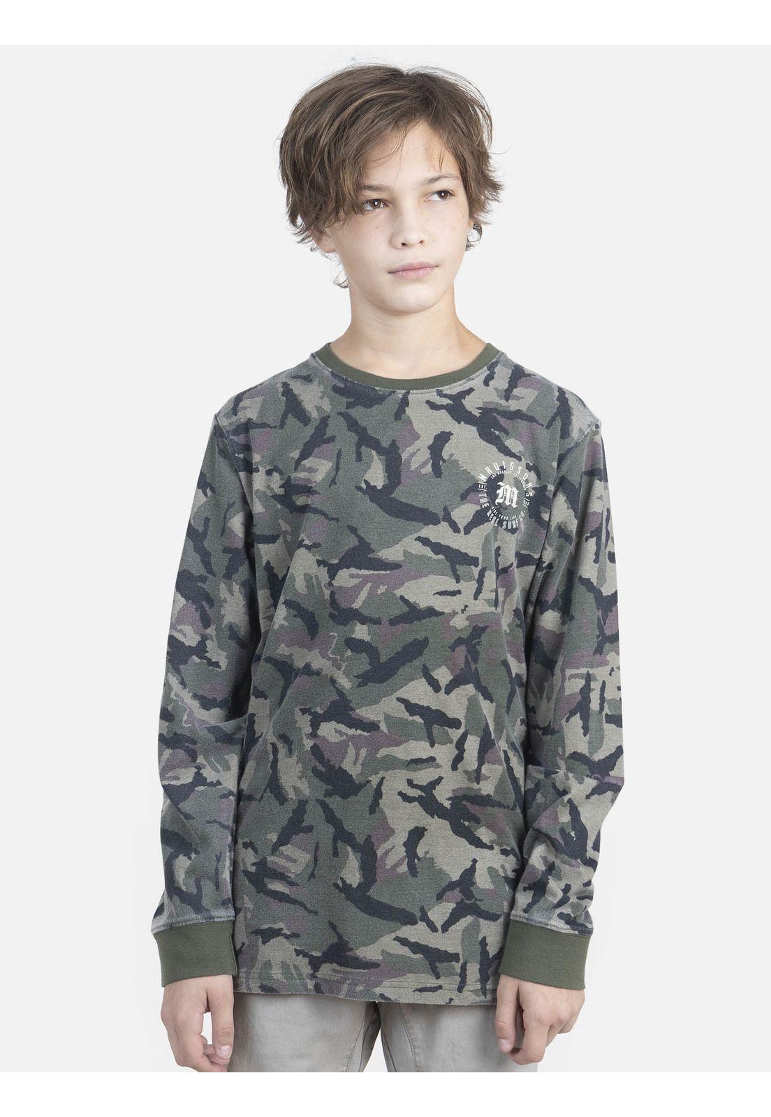 Polera Juvenil Medieval Camo LS Tee Multicolor Maui and Sons-0