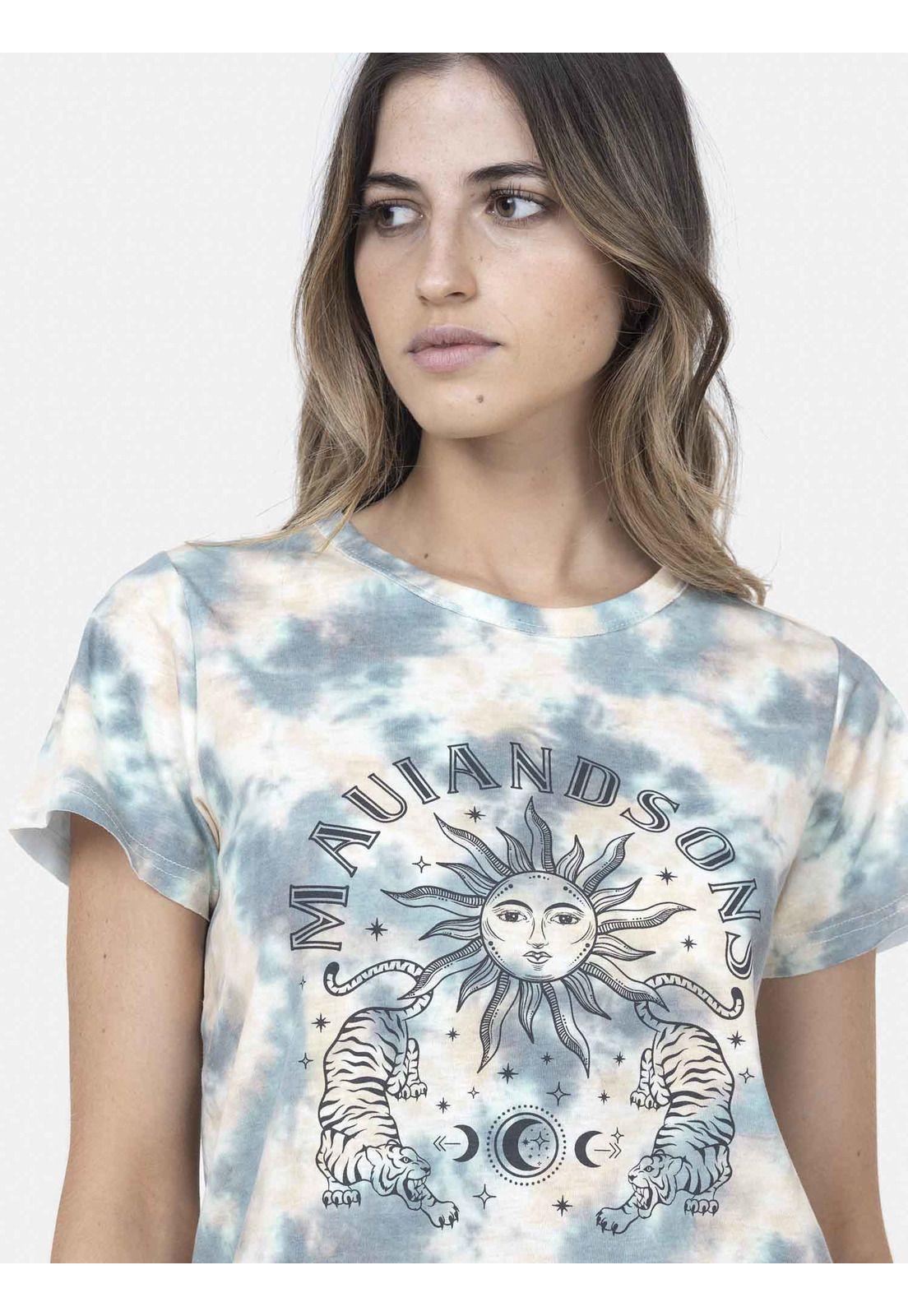 Polera Mujer LEOPARD DYE Multicolor Maui and Sons-2