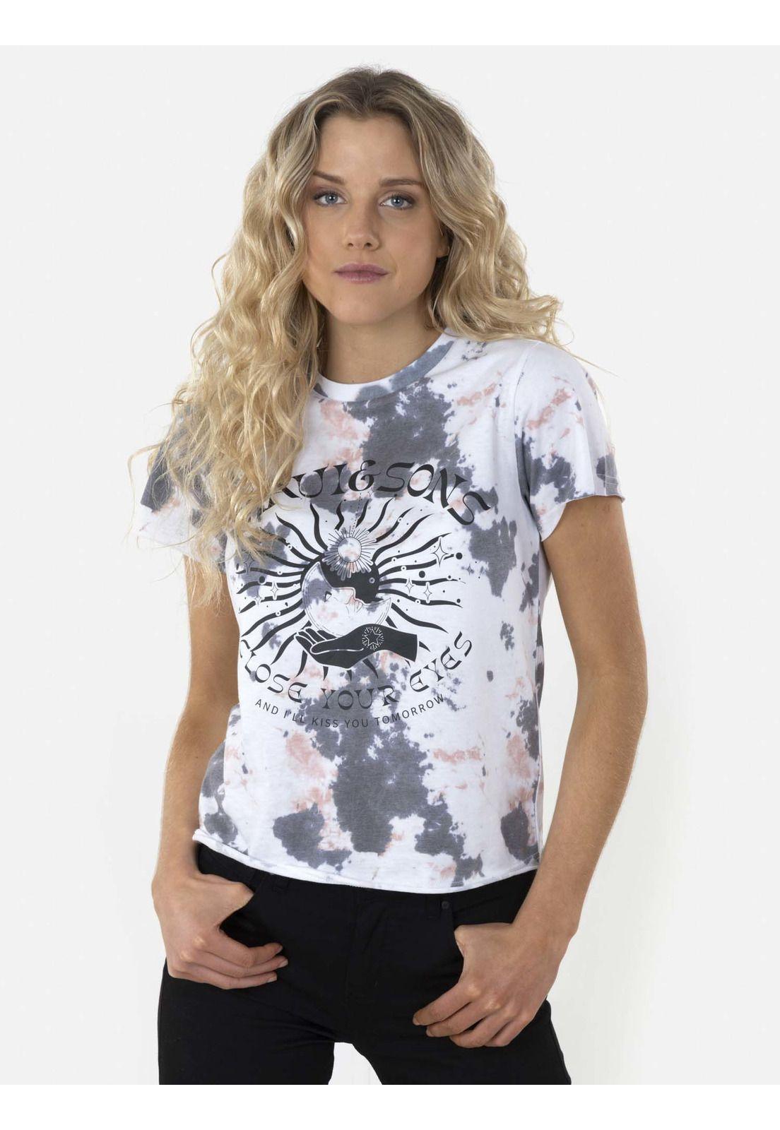 Polera CLOSE YOUR EYES Mujer Multicolor Maui and Sons-0