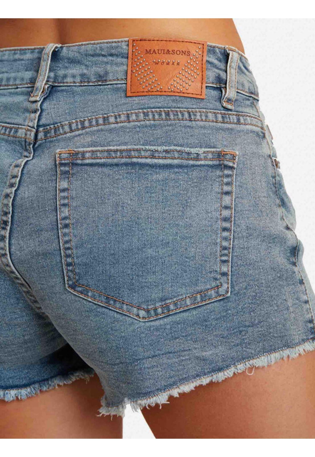 Short Blue Mountains Mujer Azul Maui And Sons-2