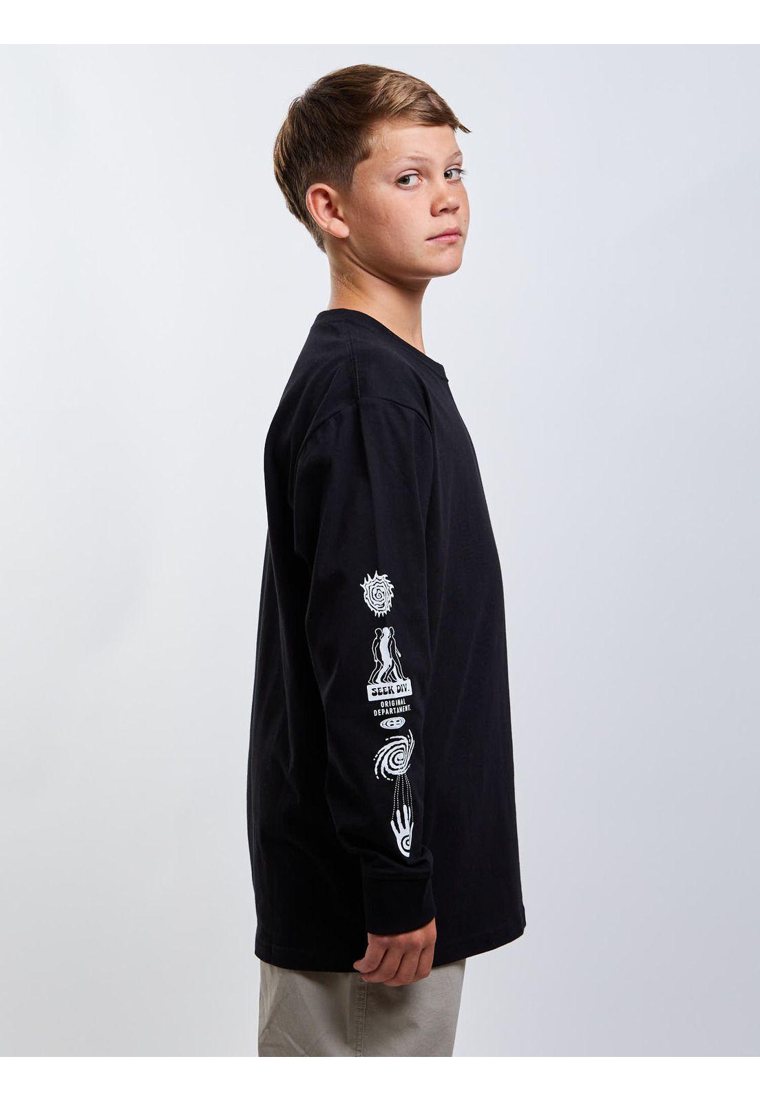 Polera ML Solace Negro Infantil Maui And Sons-2