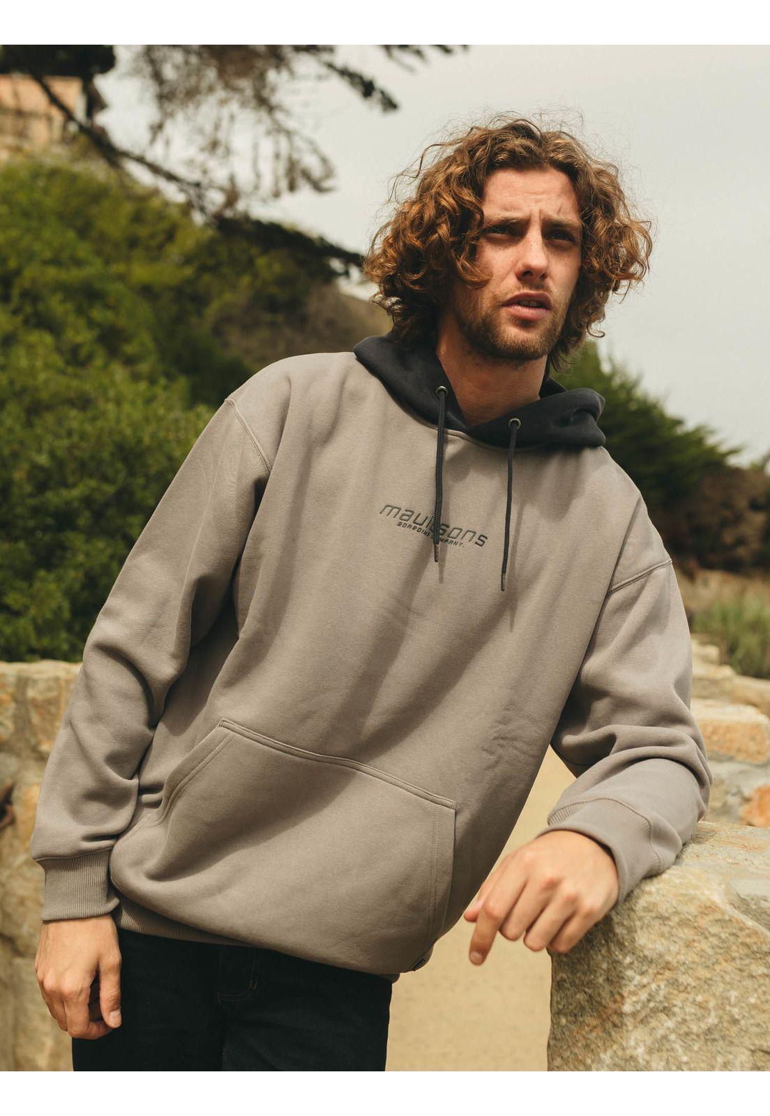 Poleron Canguro Coraly Beige Hombre Maui And Sons-0