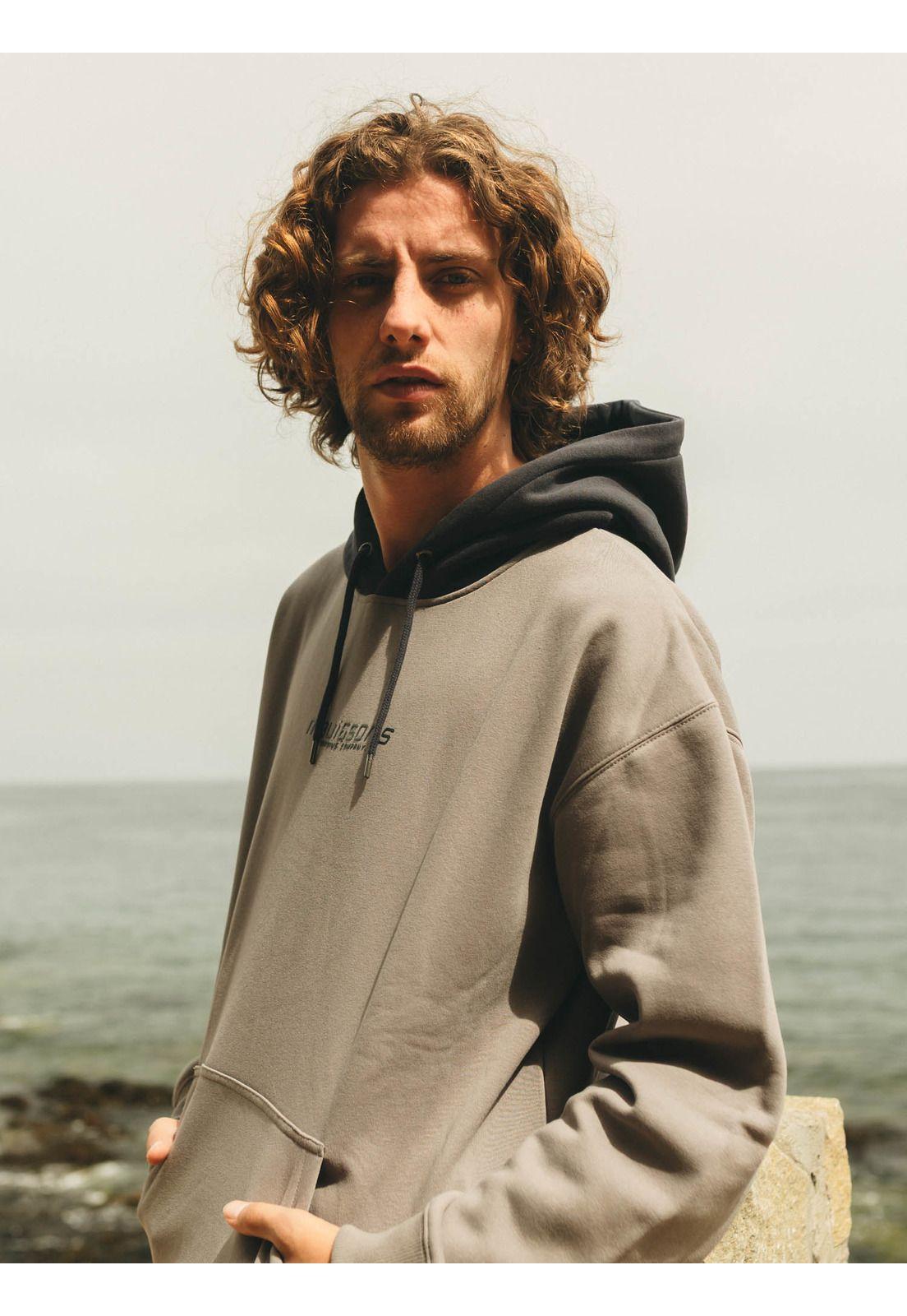 Poleron Canguro Coraly Beige Hombre Maui And Sons-7