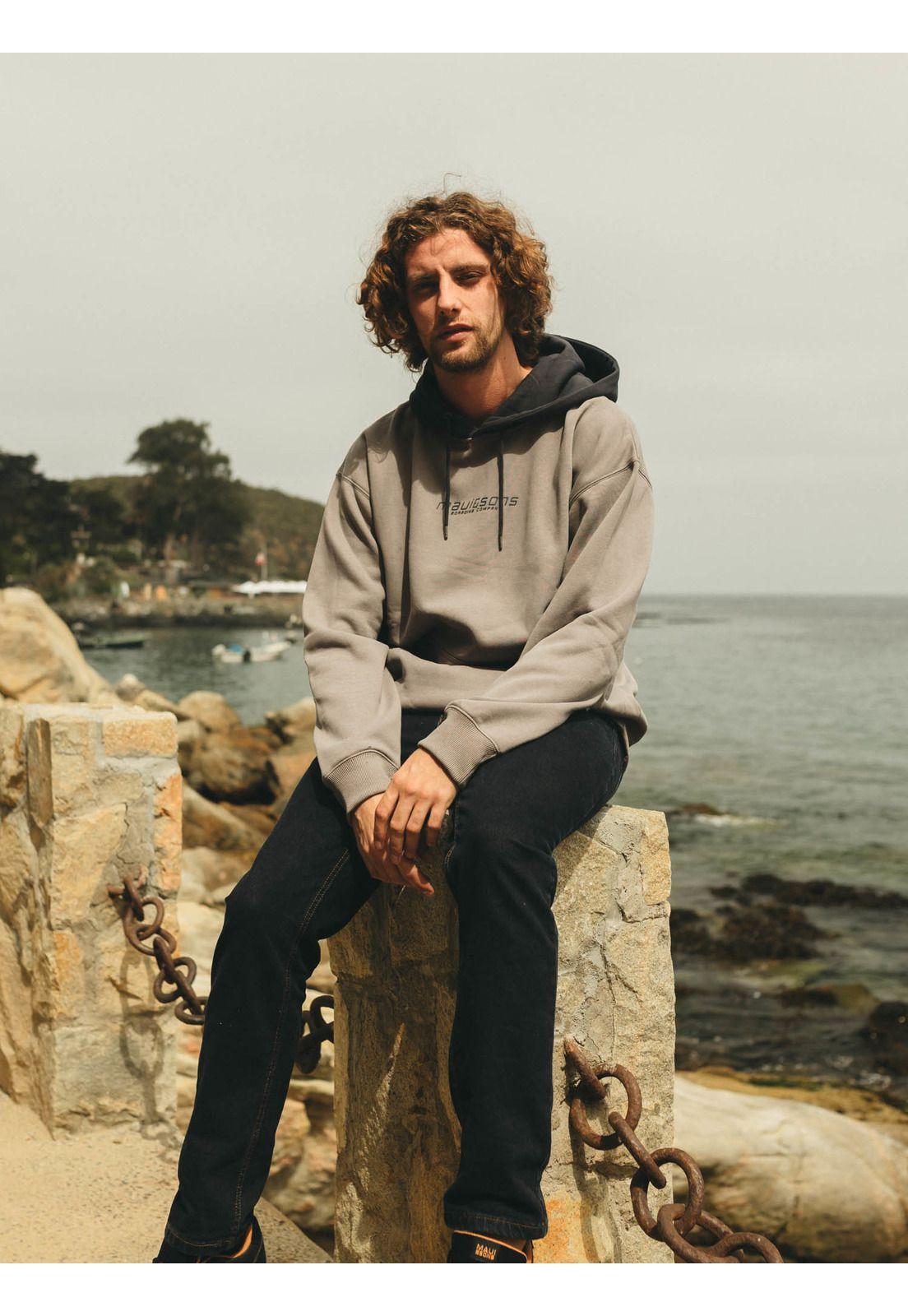 Poleron Canguro Coraly Beige Hombre Maui And Sons-8