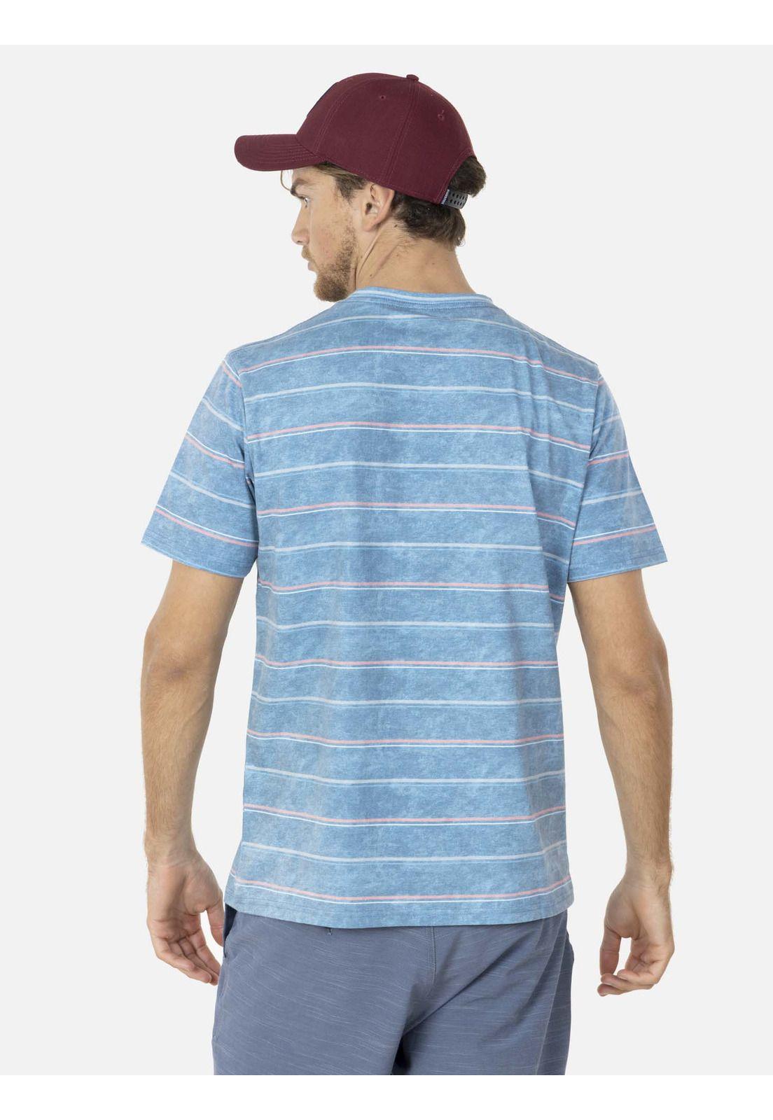 Polera THE BRIDGE STRIKE SS TEE Hombre Azul Maui and Sons-1