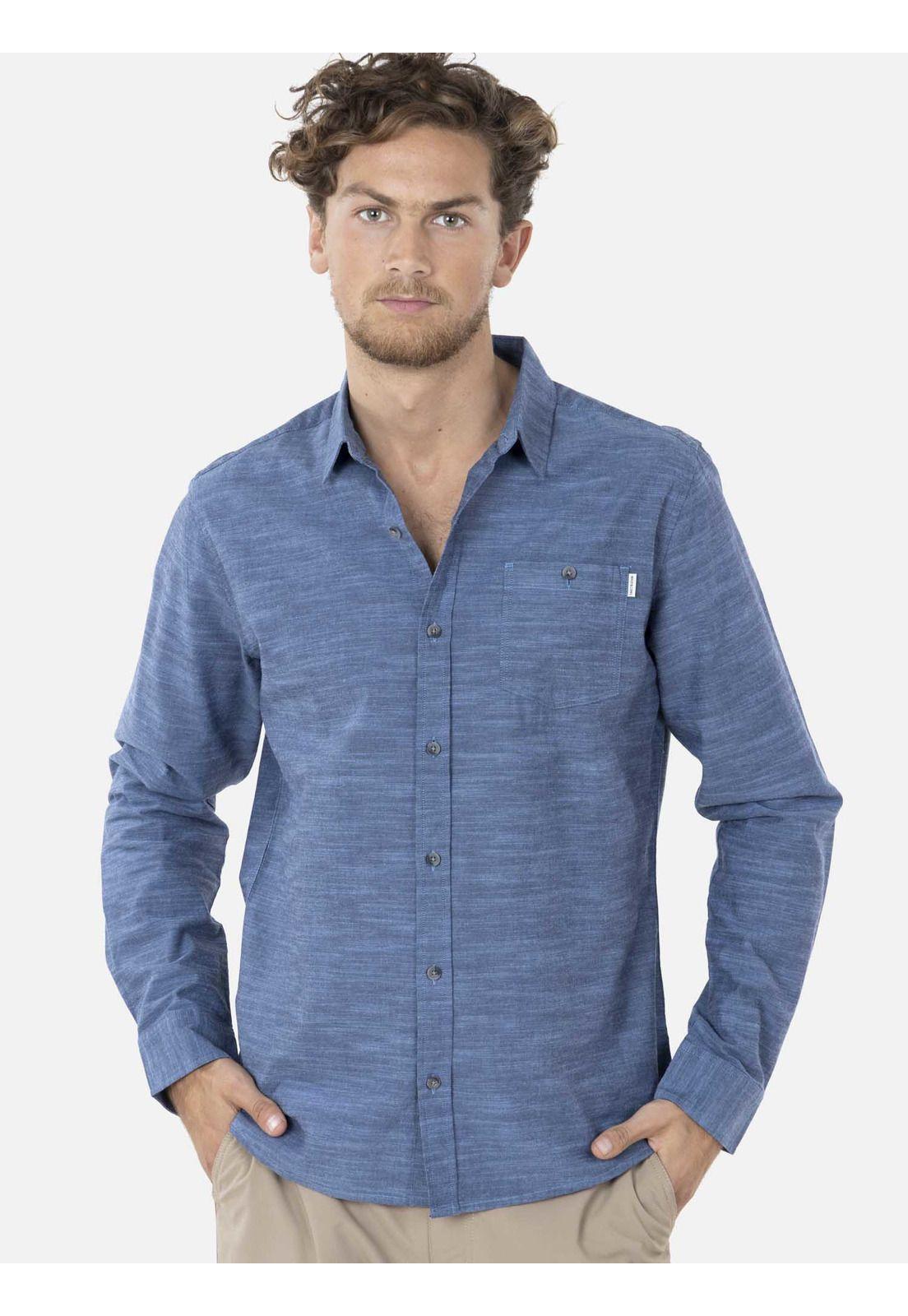 Camisa STREET Hombre Azul Maui and Sons-0