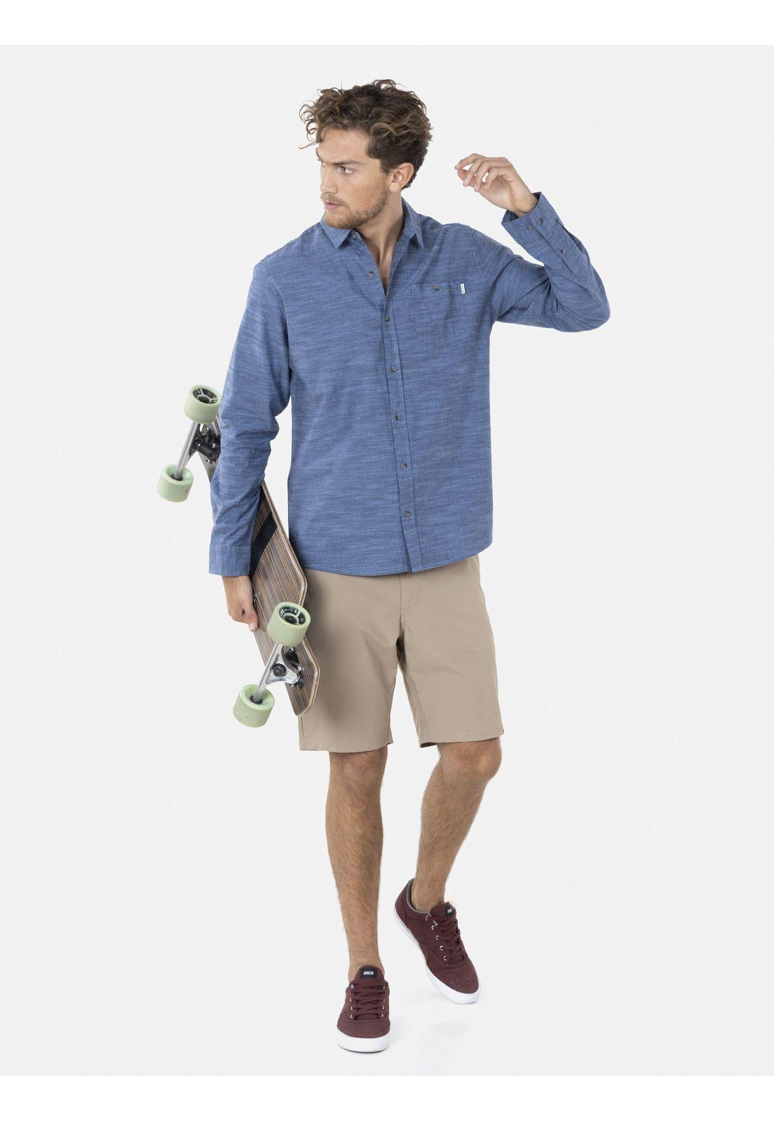 Camisa STREET Hombre Azul Maui and Sons-3