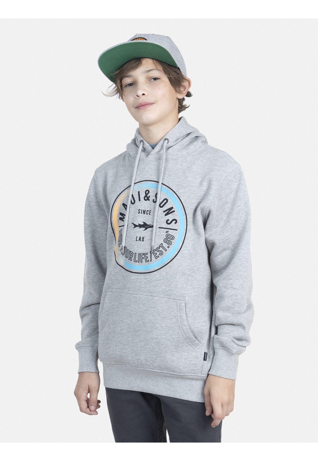 Poleron Juvenil 5O1061 Gris Maui and Sons-0