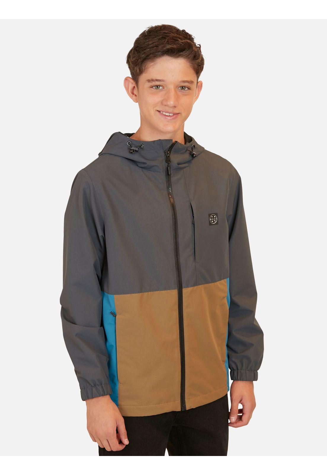 Casaca Windbreaker Keiki Azul Infantil Maui And Sons-0