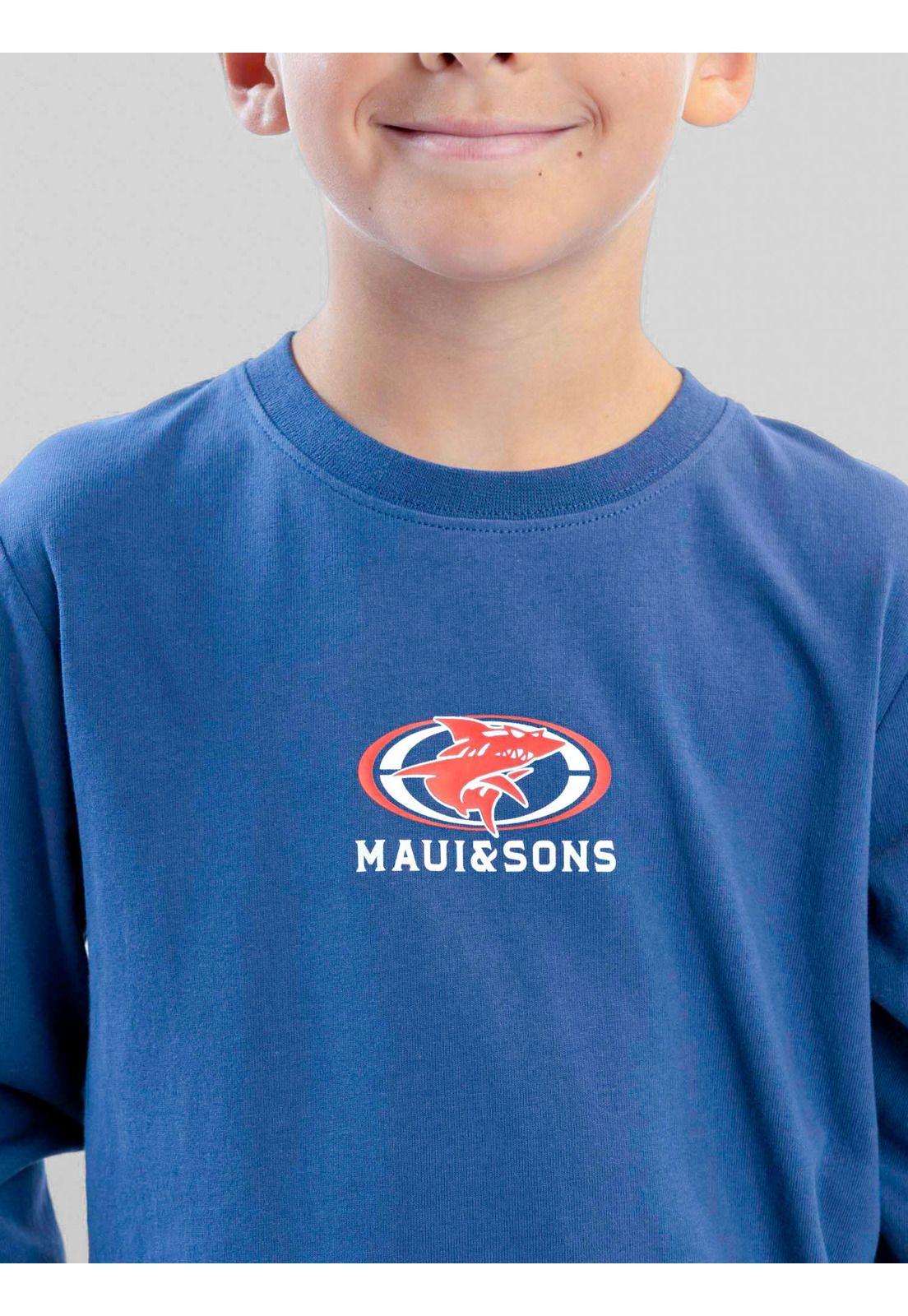 Polera ML Sailwind Celeste Infantil Maui And Sons-3