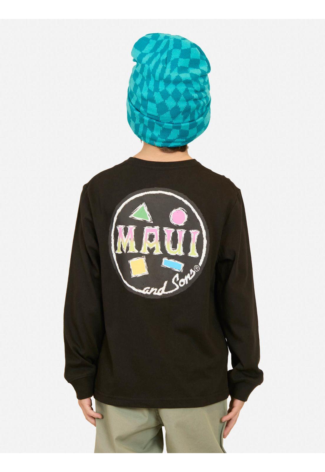 Polera Polian Negro Infantil Maui And Sons-1