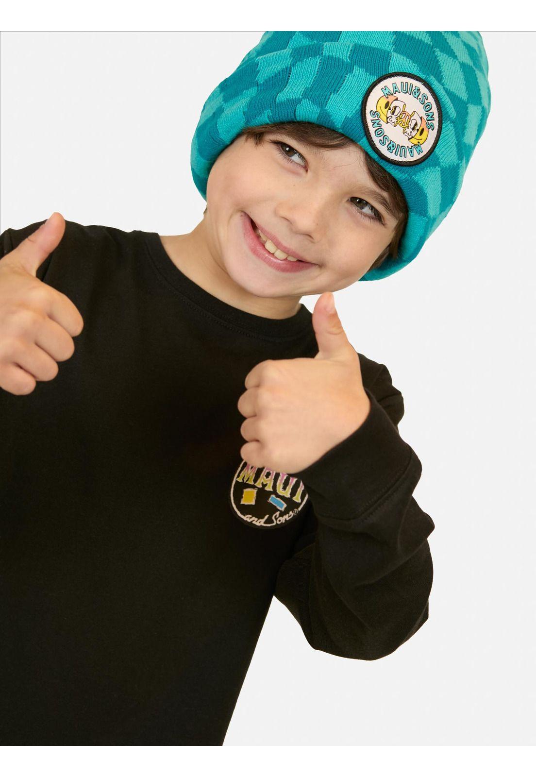 Polera Polian Negro Infantil Maui And Sons-2