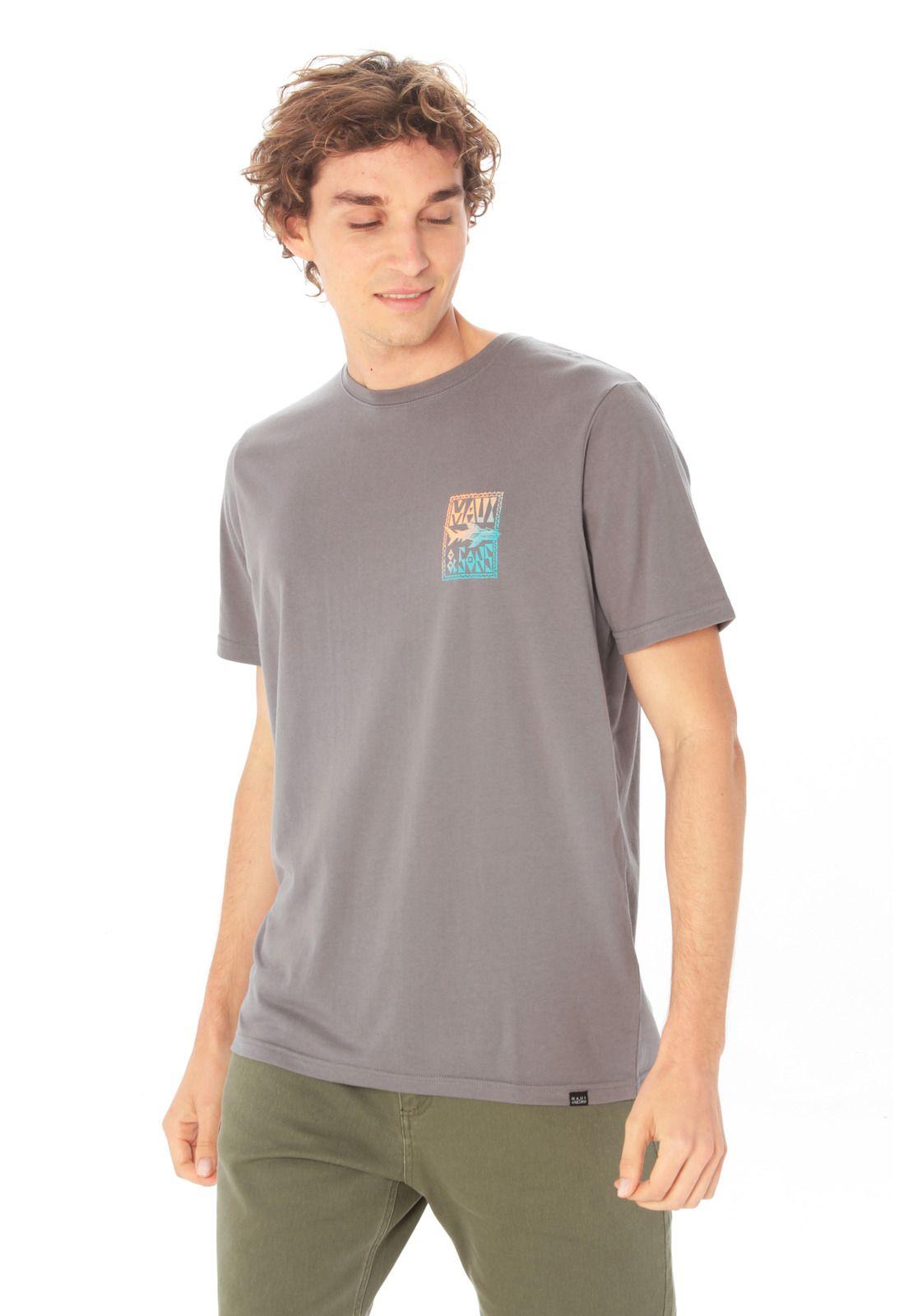 Polera Hombre 5P903-MV21 Gris Maui and Sons-0