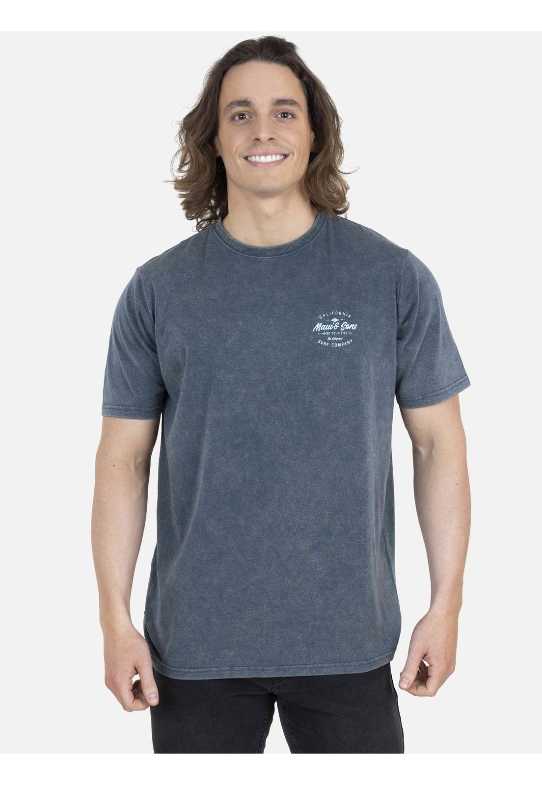 Polera Hombre 5P385-MV22 Azul Oscuro Maui and Sons-0