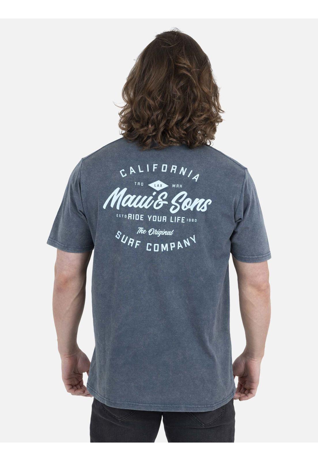 Polera Hombre 5P385-MV22 Azul Oscuro Maui and Sons-1