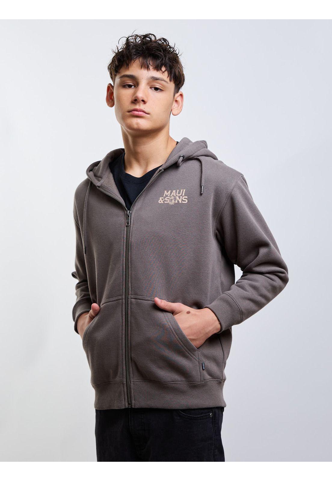 Poleron FZ Driftwood Café Infantil Maui And Sons-0