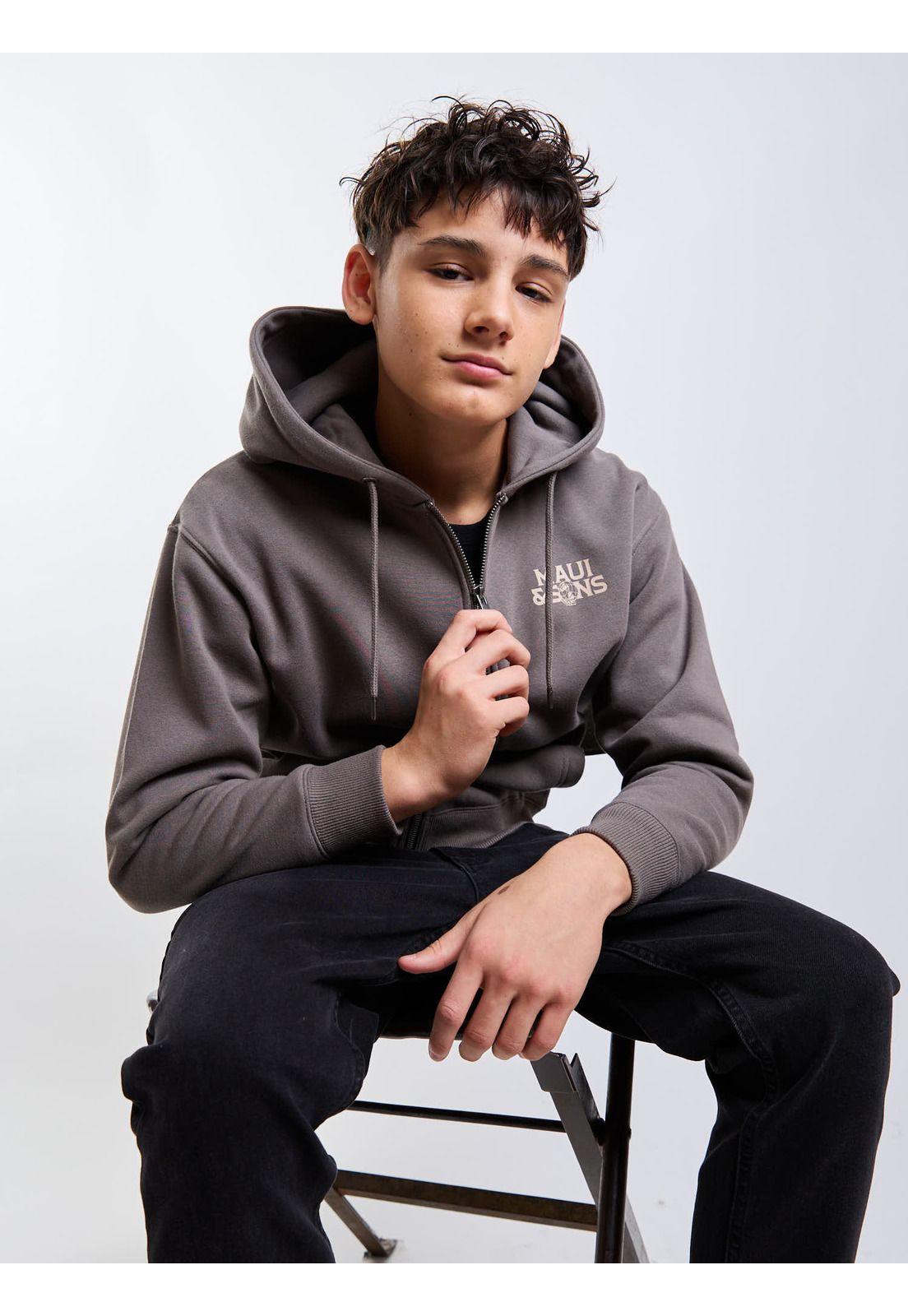 Poleron FZ Driftwood Café Infantil Maui And Sons-6