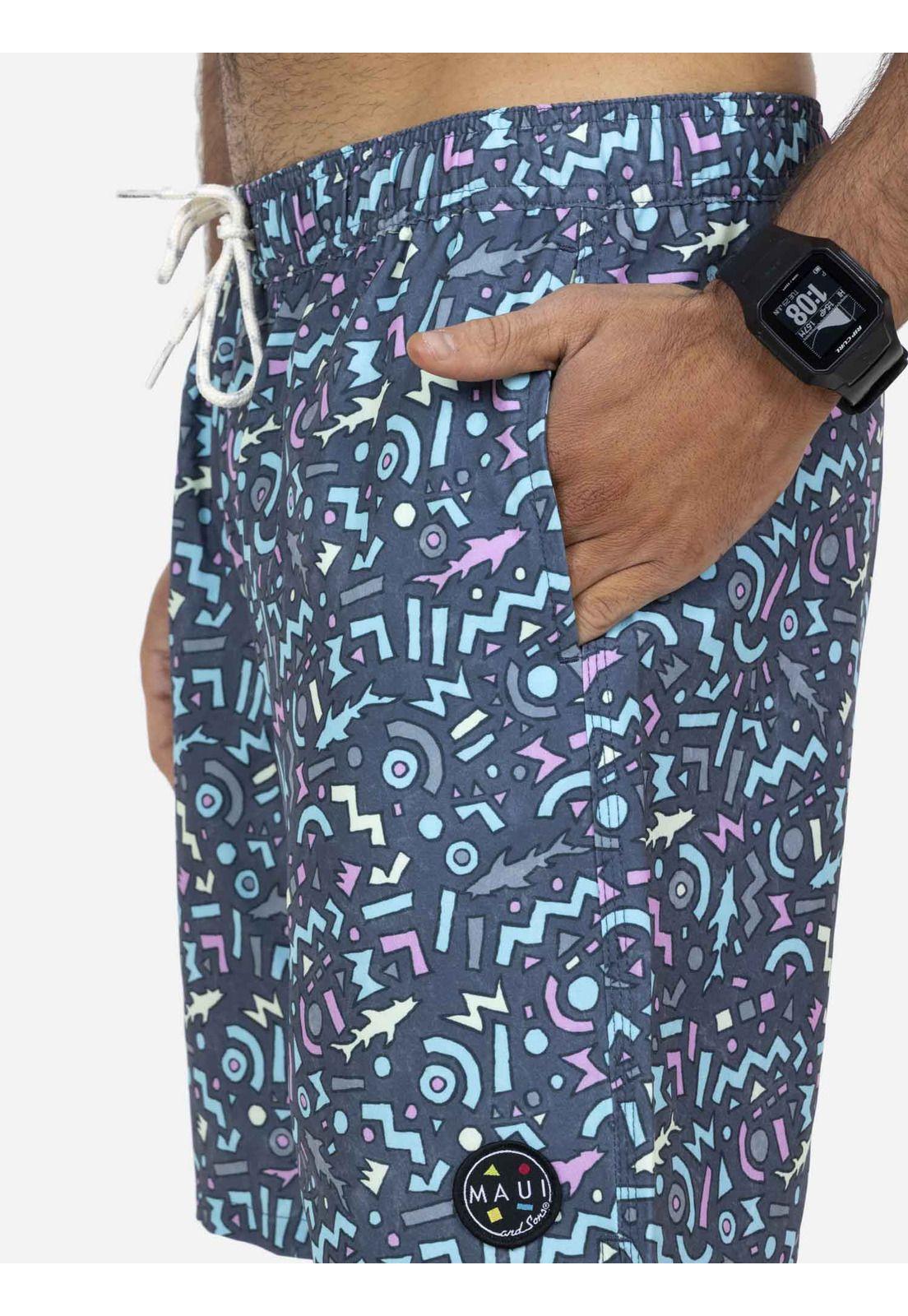 Traje De Baño Hombre Gris Oscuro 5T778-MV22 Maui And Sons-2