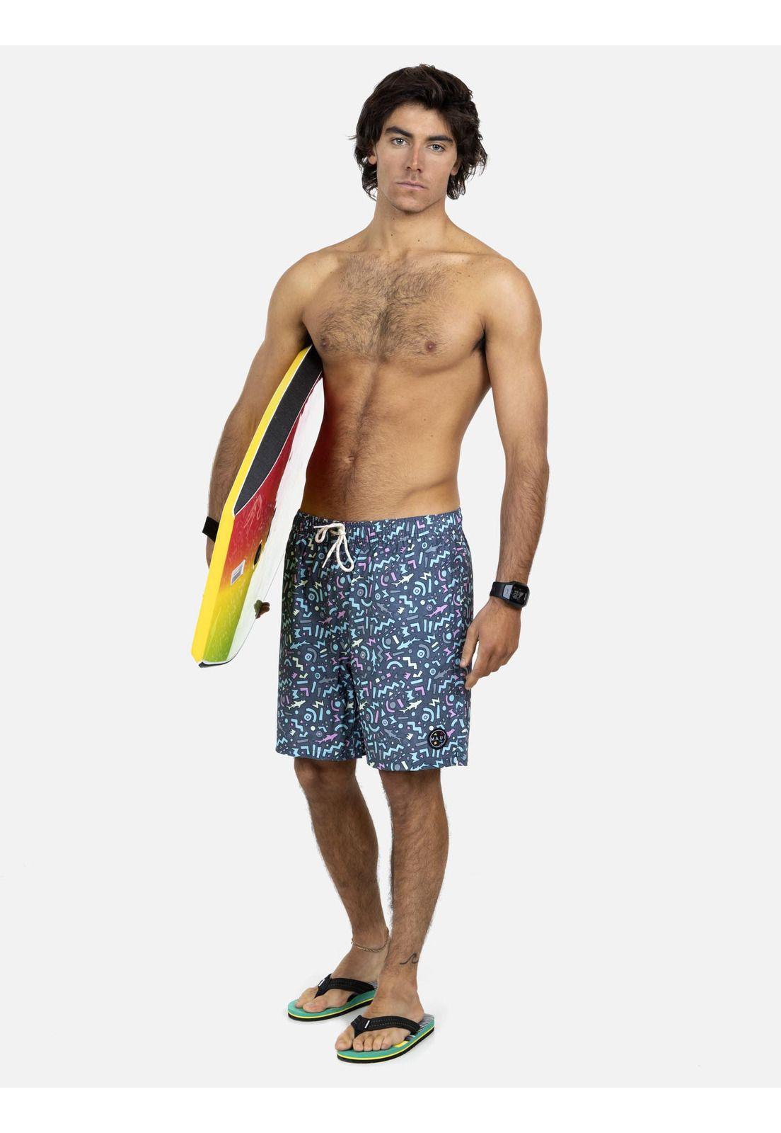 Traje De Baño Hombre Gris Oscuro 5T778-MV22 Maui And Sons-3