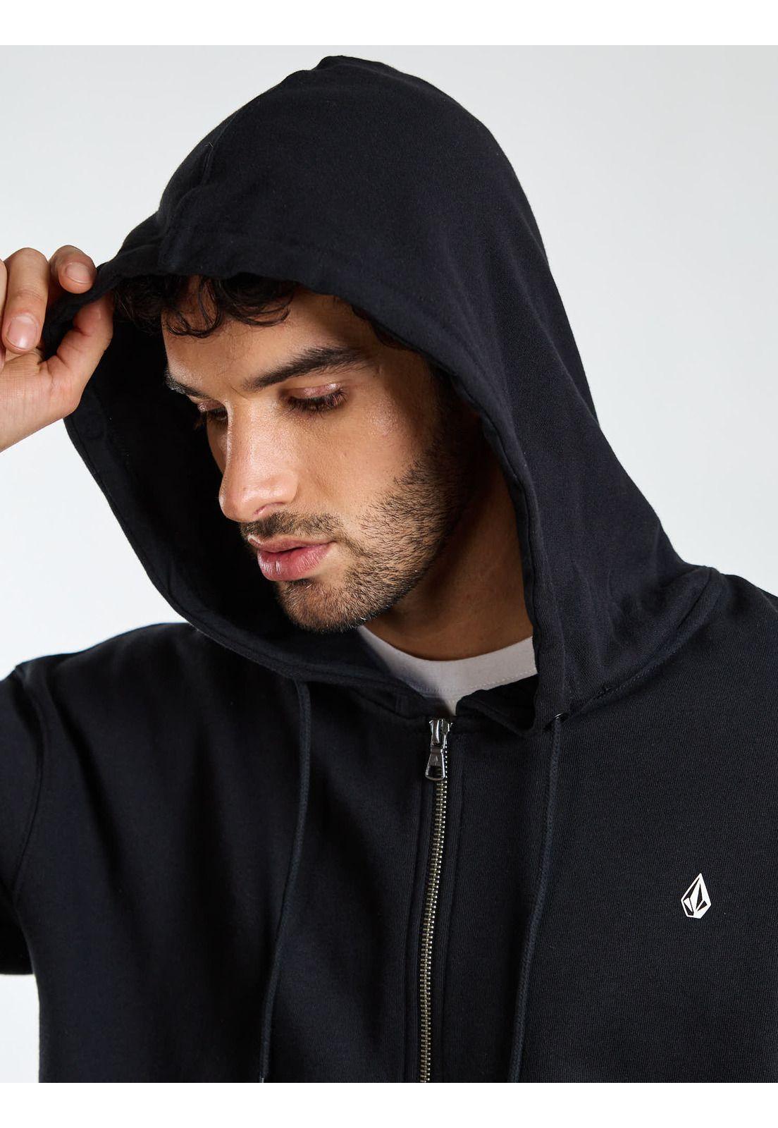 Poleron FZ Obsidian Negro Hombre Volcom-3