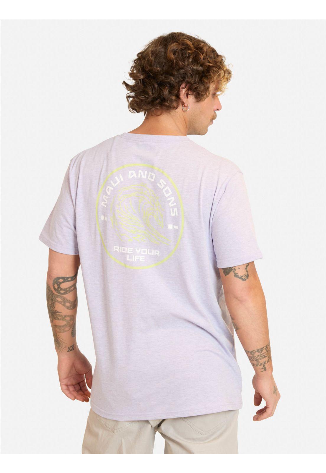 Polera MC Soradu Morado Hombre Maui And Sons-1