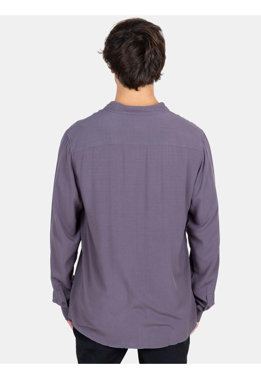 Camisa ML Sunset Shore Morado Hombre Maui And Sons-1