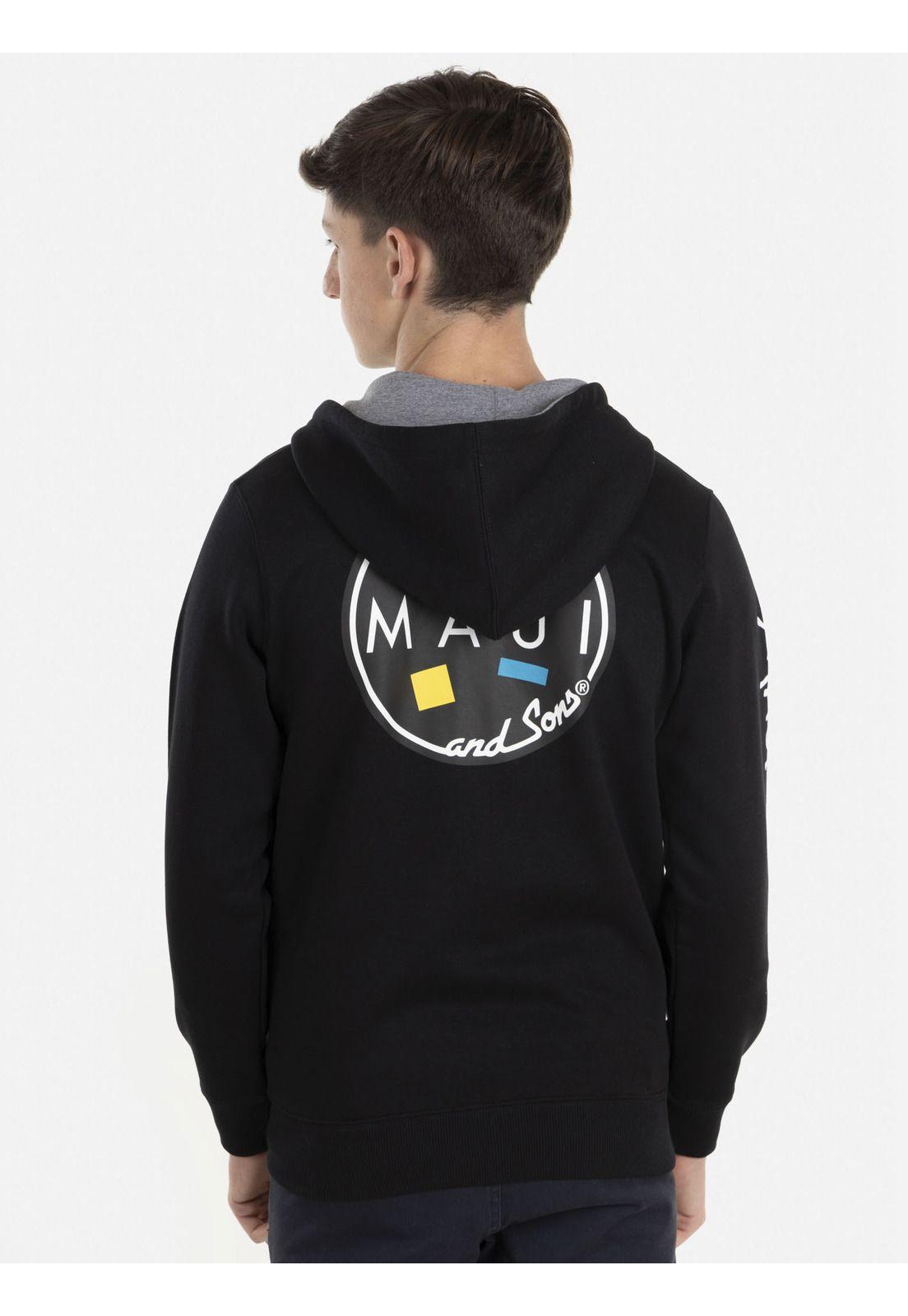 Poleron FZ Juvenil Negro Maui and Sons-1