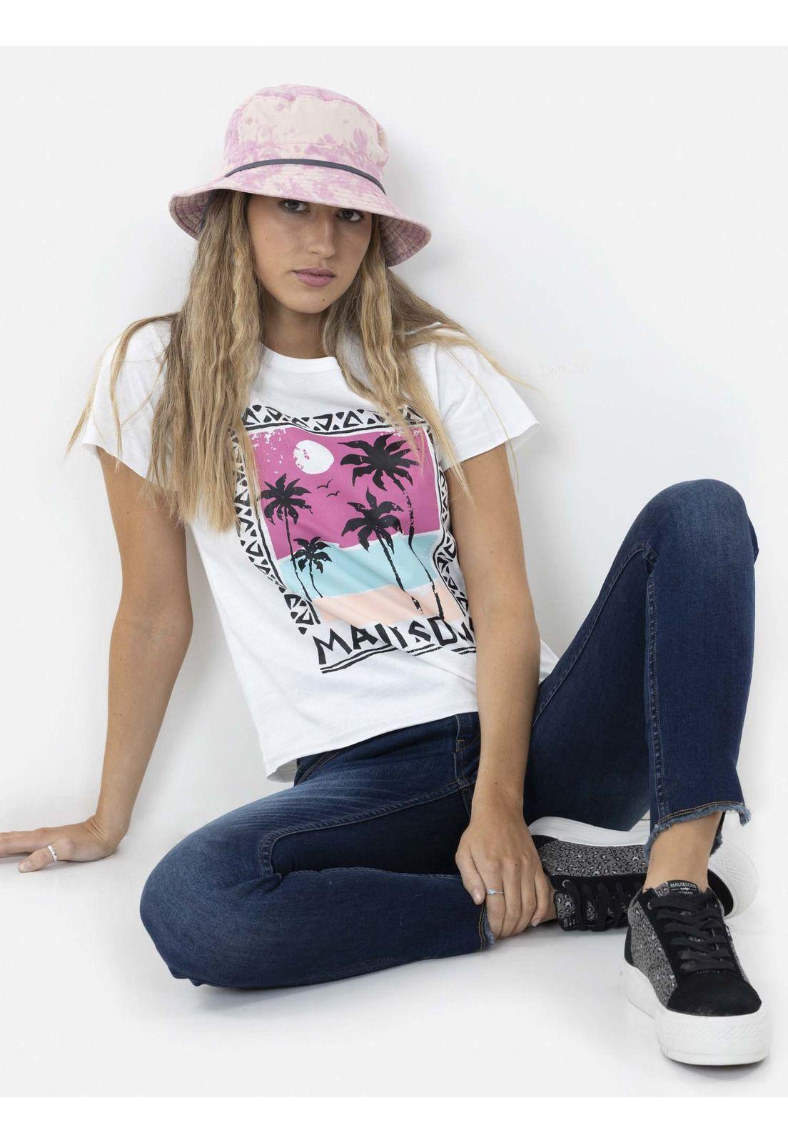 Polera SUNSET Mujer Blanco Maui and Sons-3